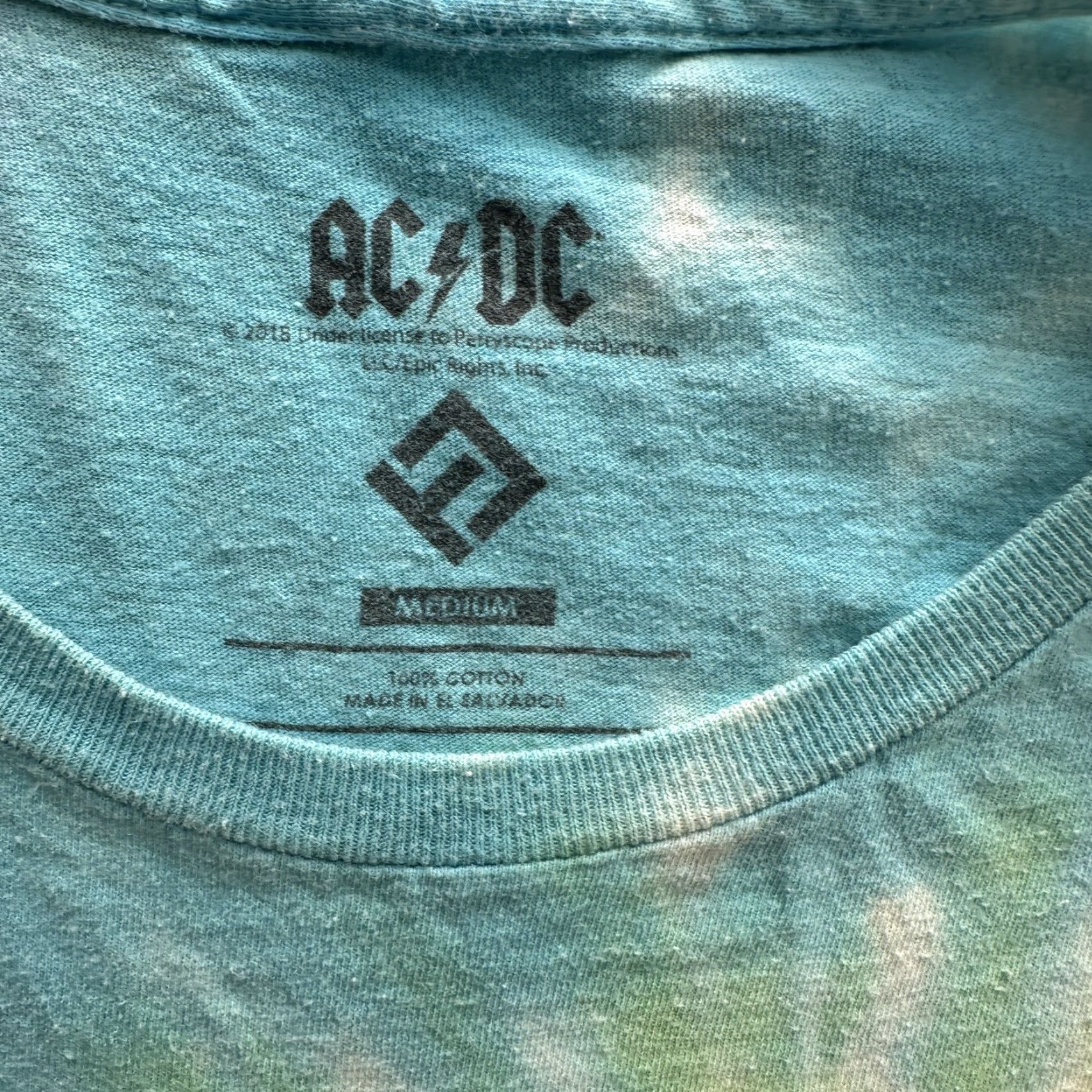Vintage AC/DC High Voltage Shirt Mens M Tie Dye Rock Graphic 70s Style Band Tee Size US M / EU 48-50 / 2 - 7 Thumbnail