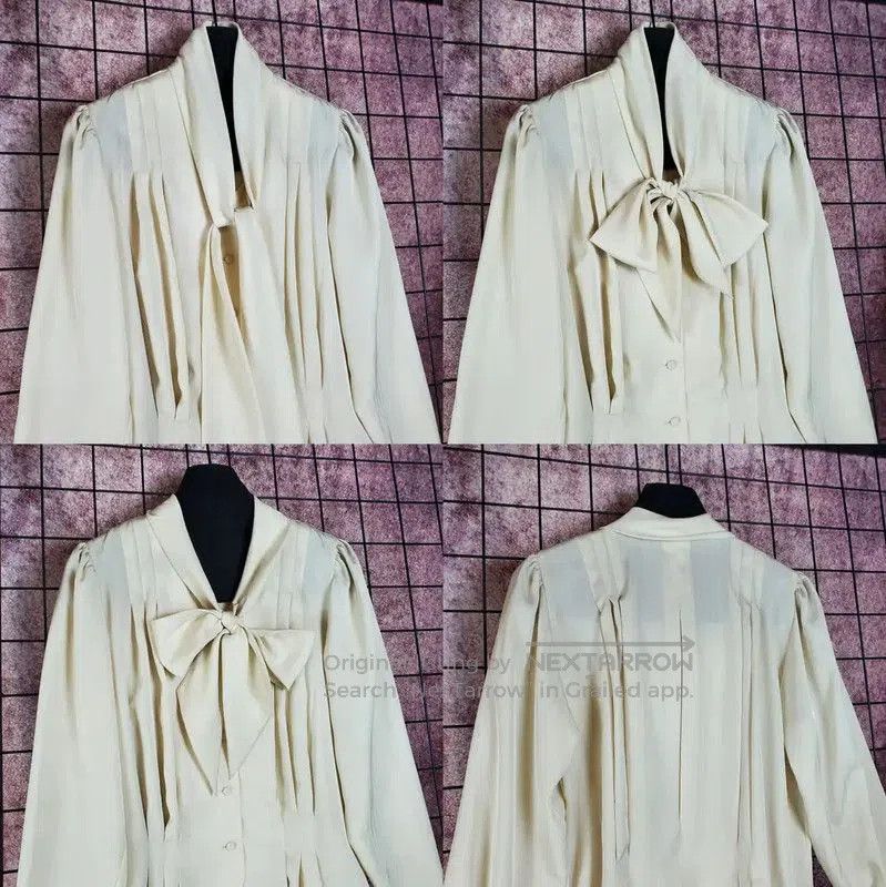 Balmain Balmain Spring Autumn Cream Short Sleeve Blouse . Size S / US 4 / IT 40 - 2 Thumbnail