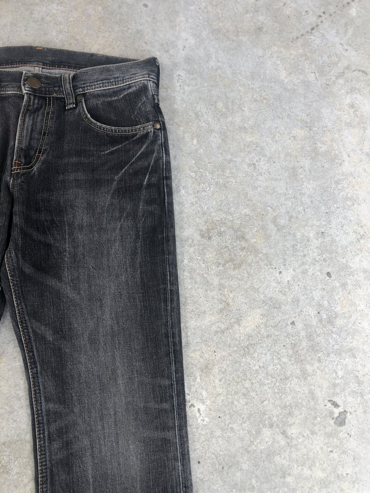 If Six Was Nine Japanese Wrangler Flared Jeans Distressed Size US 30 / EU 46 - 5 Thumbnail