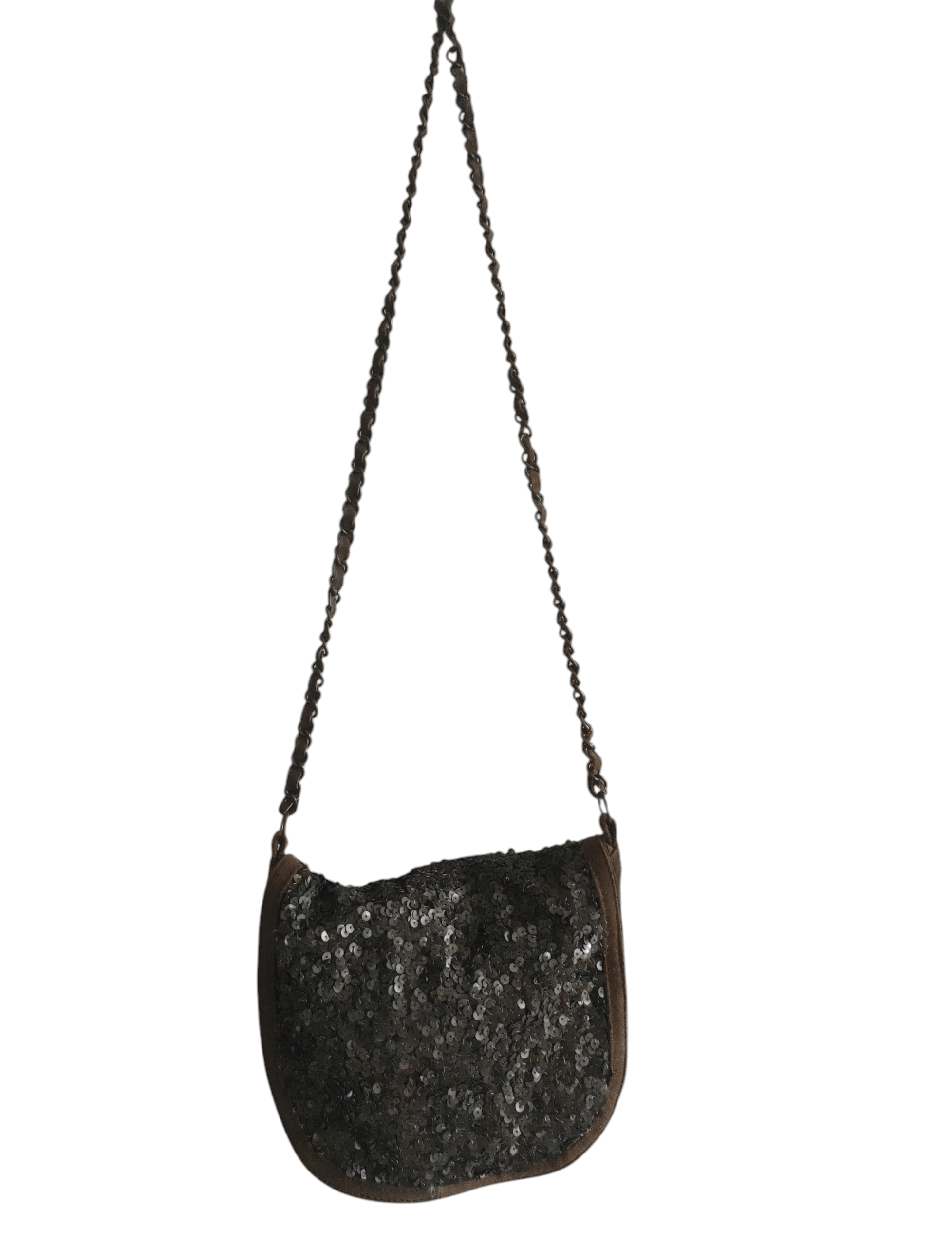 Massimo Dutti Massimo Dutti Sequins Suede Leather Shoulder Bag Size ONE SIZE - 5 Thumbnail