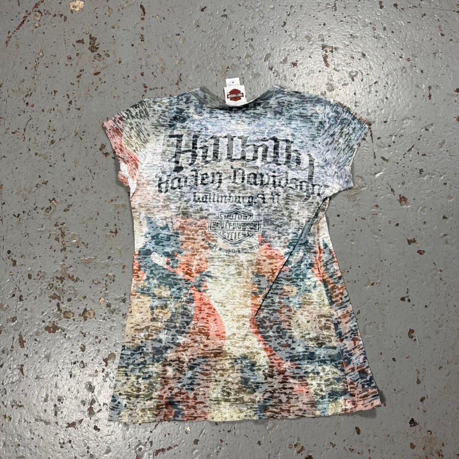 Harley Davidson Y2k insane transparent harley davidson graphic Tee Size M / US 6-8 / IT 42-44 - 7 Thumbnail