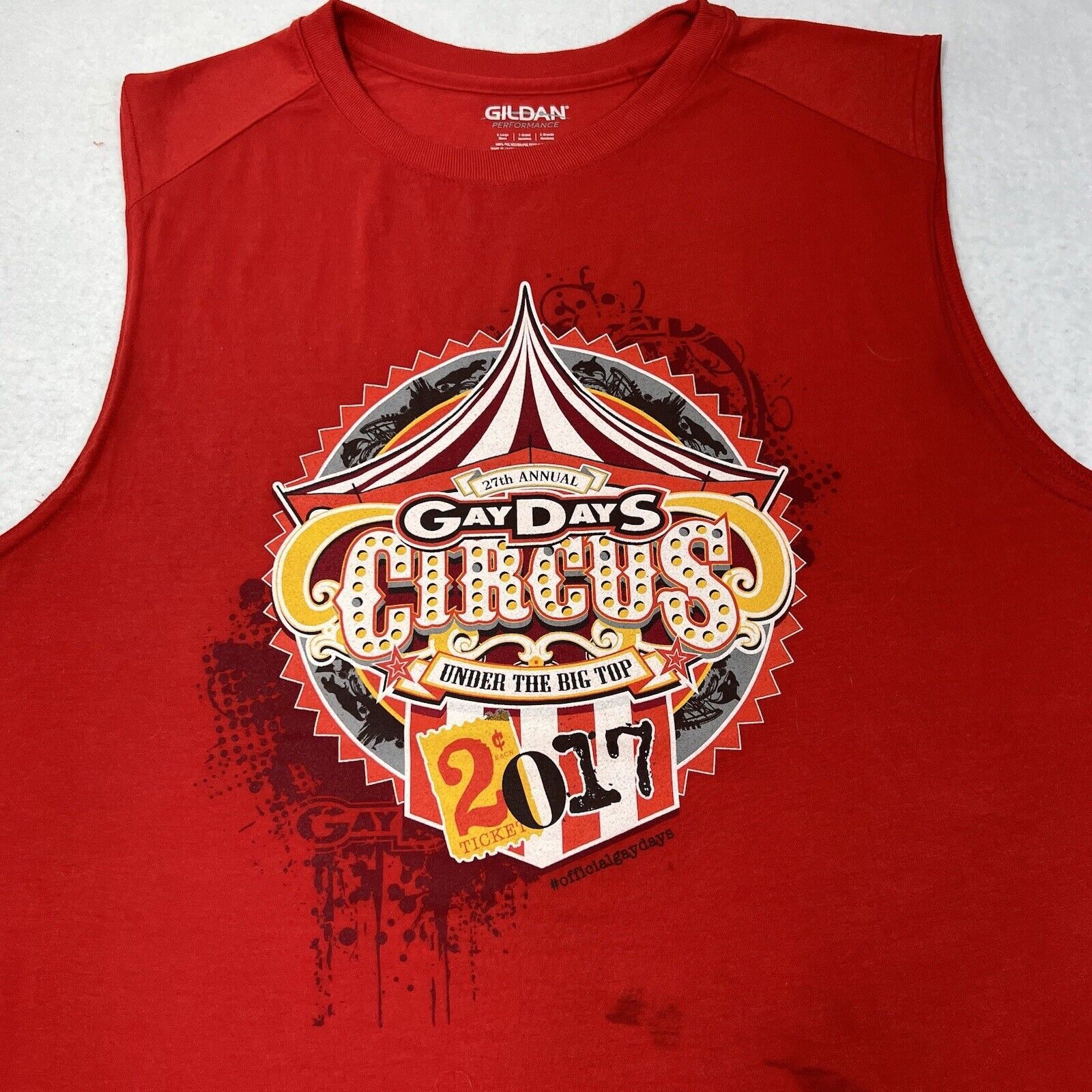 Gildan Gay Days Circus 2017 Orlando Pullover Tank Top Pride Tee Size US XL / EU 56 / 4 - 2 Thumbnail