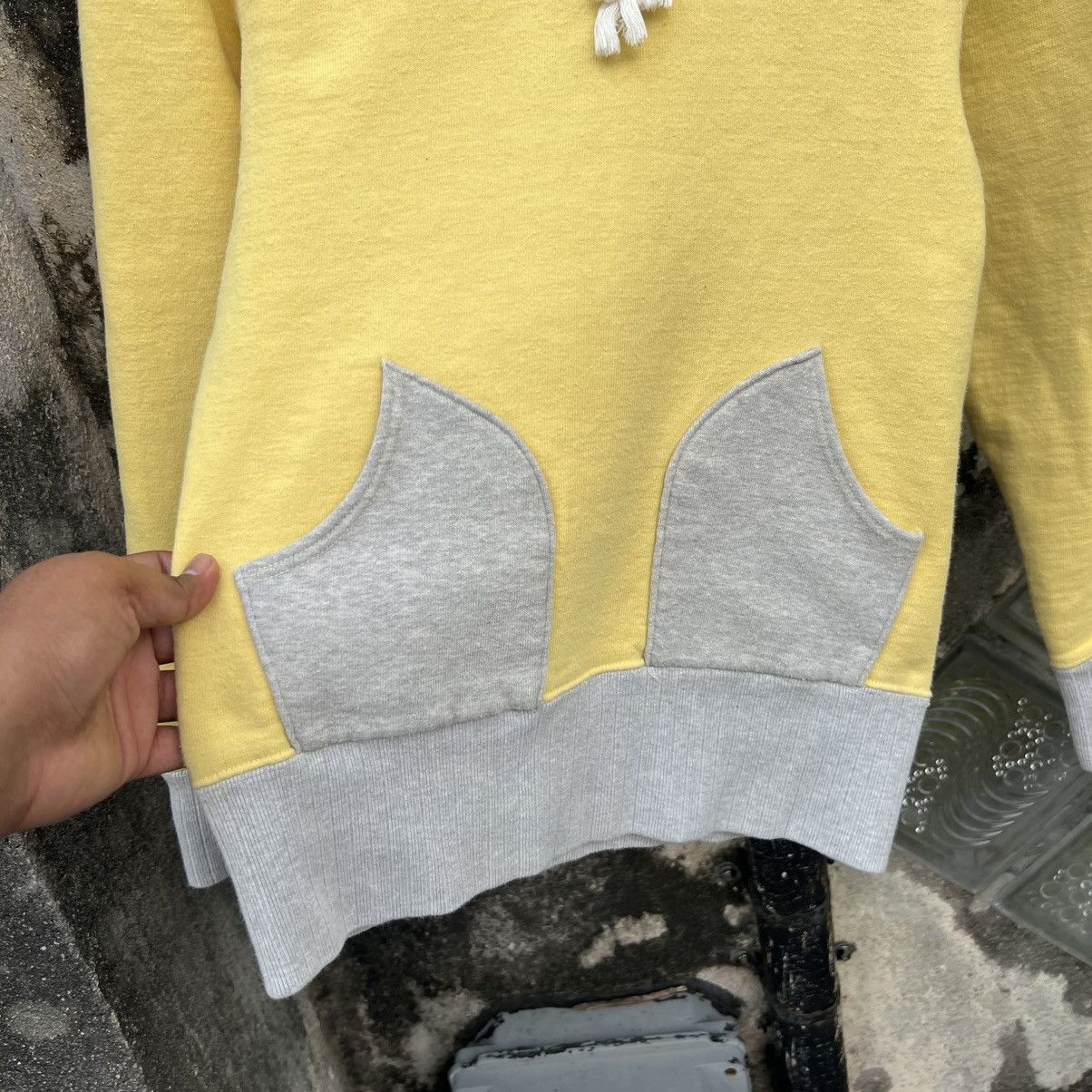 Japanese Brand “THE REAL MCCOY’S” YELLOW/GREY HOODIE Size S / US 4 / IT 40 - 3 Thumbnail
