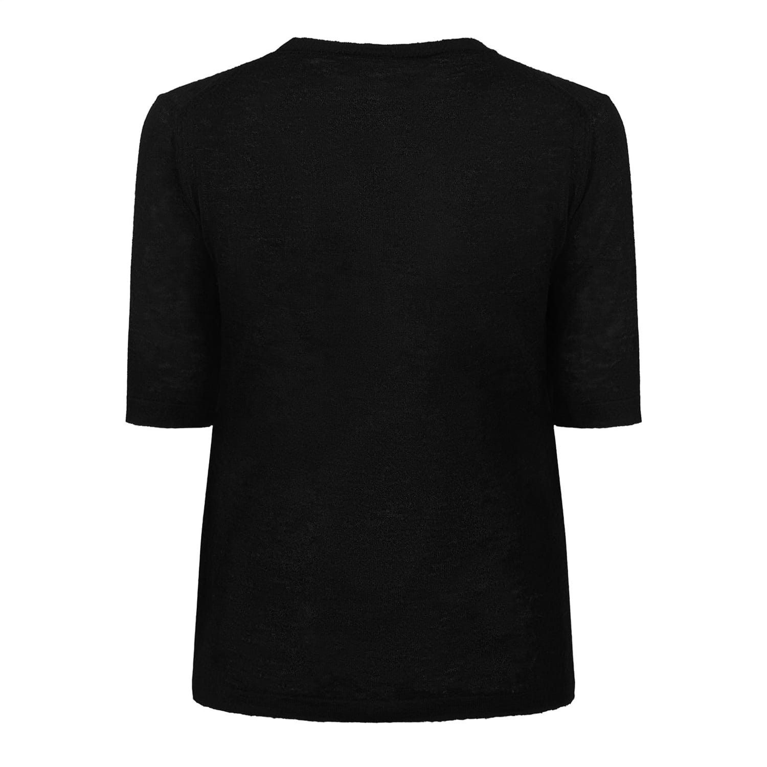 Bottega Veneta Bottega Veneta Regular Fit Crew Neck T-Shirt in Black Size XS / US 0-2 / IT 36-38 - 2 Thumbnail