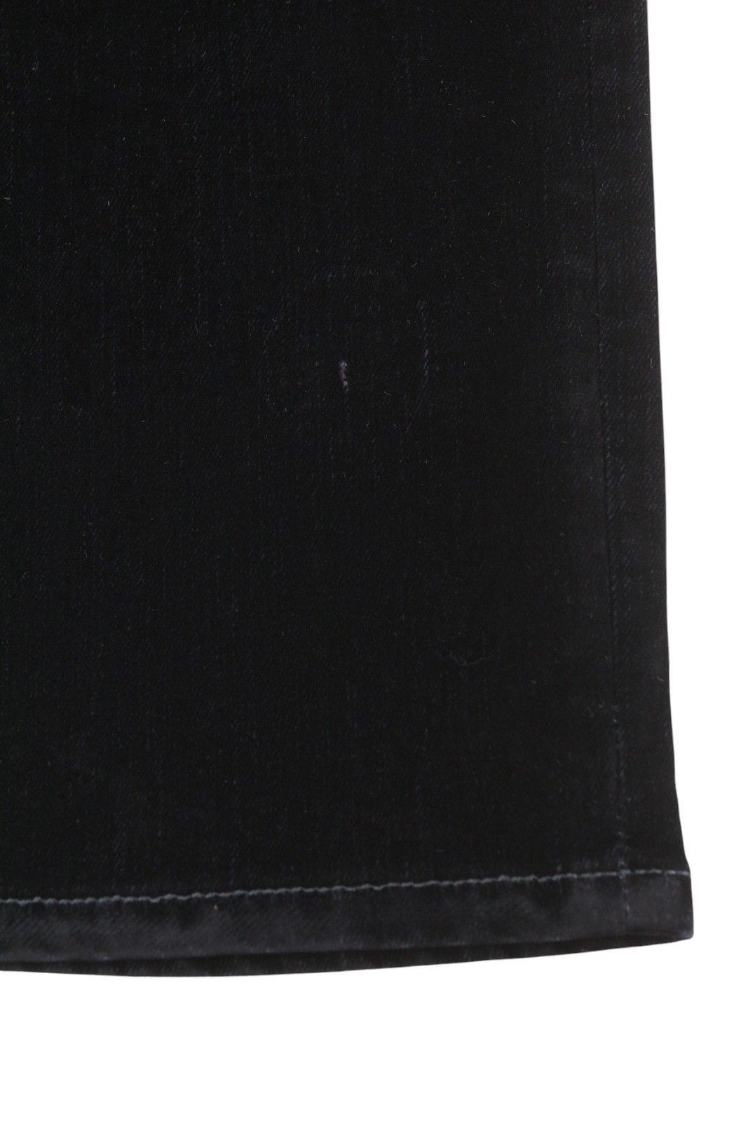 R13 ROMEO 24 Flocked Black Velvet Cropped Low Rise Dark 86244 Size 24" / US 00 / IT 34 - 12 Thumbnail