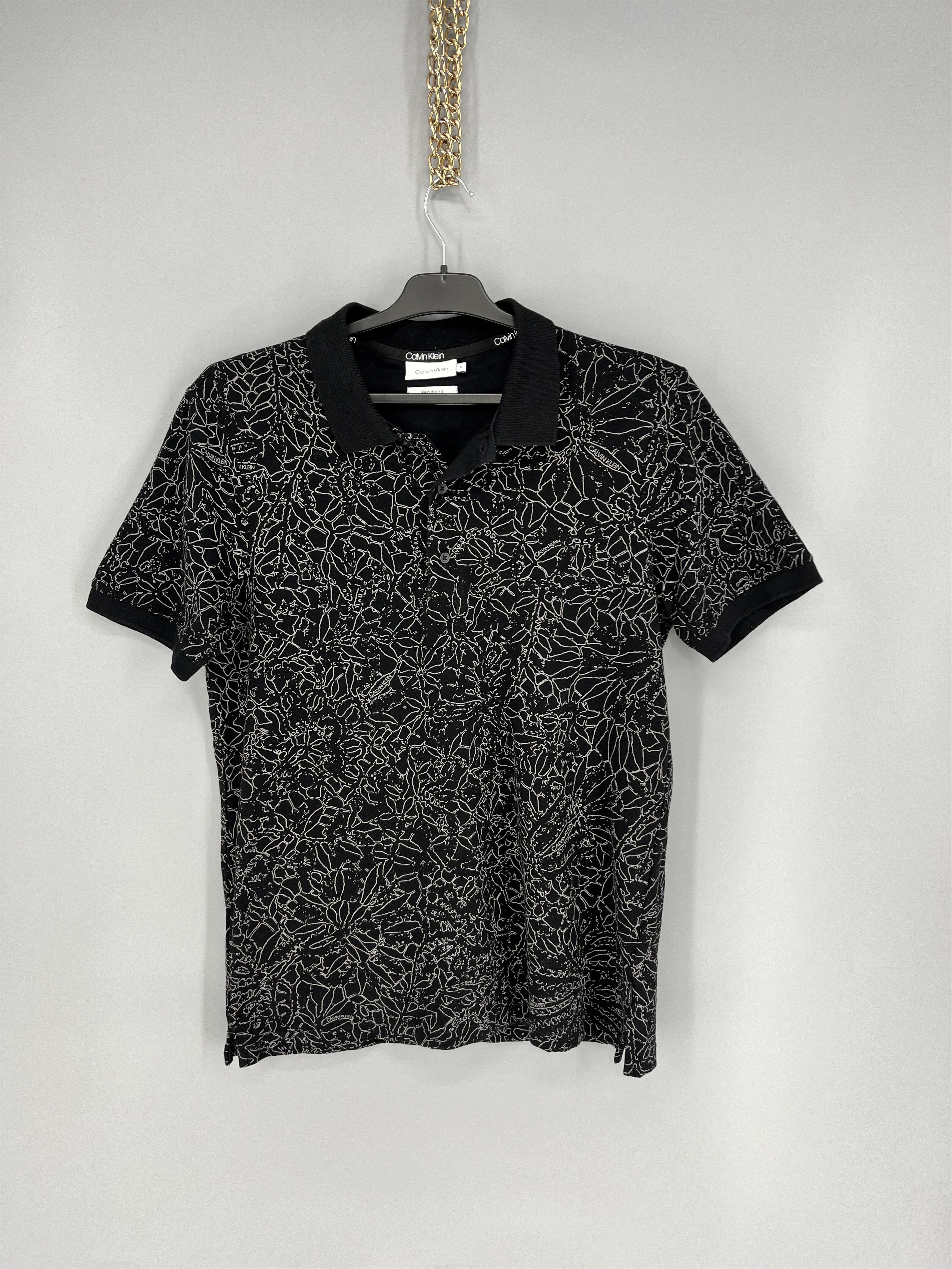 Calvin Klein Clavin Klein CK Golf Black And White Polos Shirt Regular Fit Size US S / EU 44-46 / 1 - 1 Thumbnail