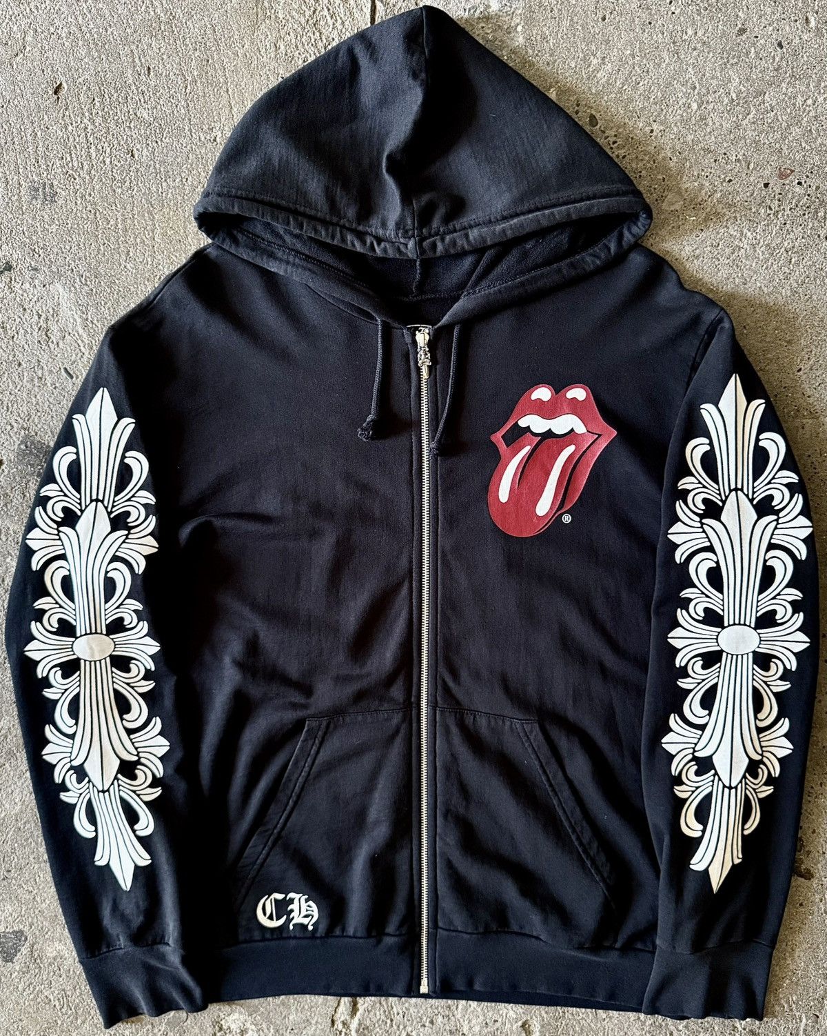 Chrome Hearts CHROME HEARTS ROLLING STONES BLUE ZIP UP