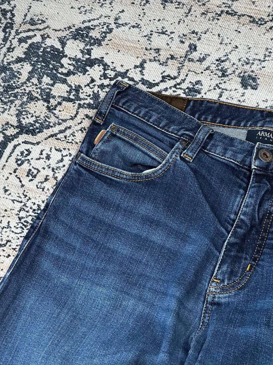 Armani Vintage Armani Jeans Blue Slim Grunge Pants Size US 32 / EU 48 - 6 Thumbnail