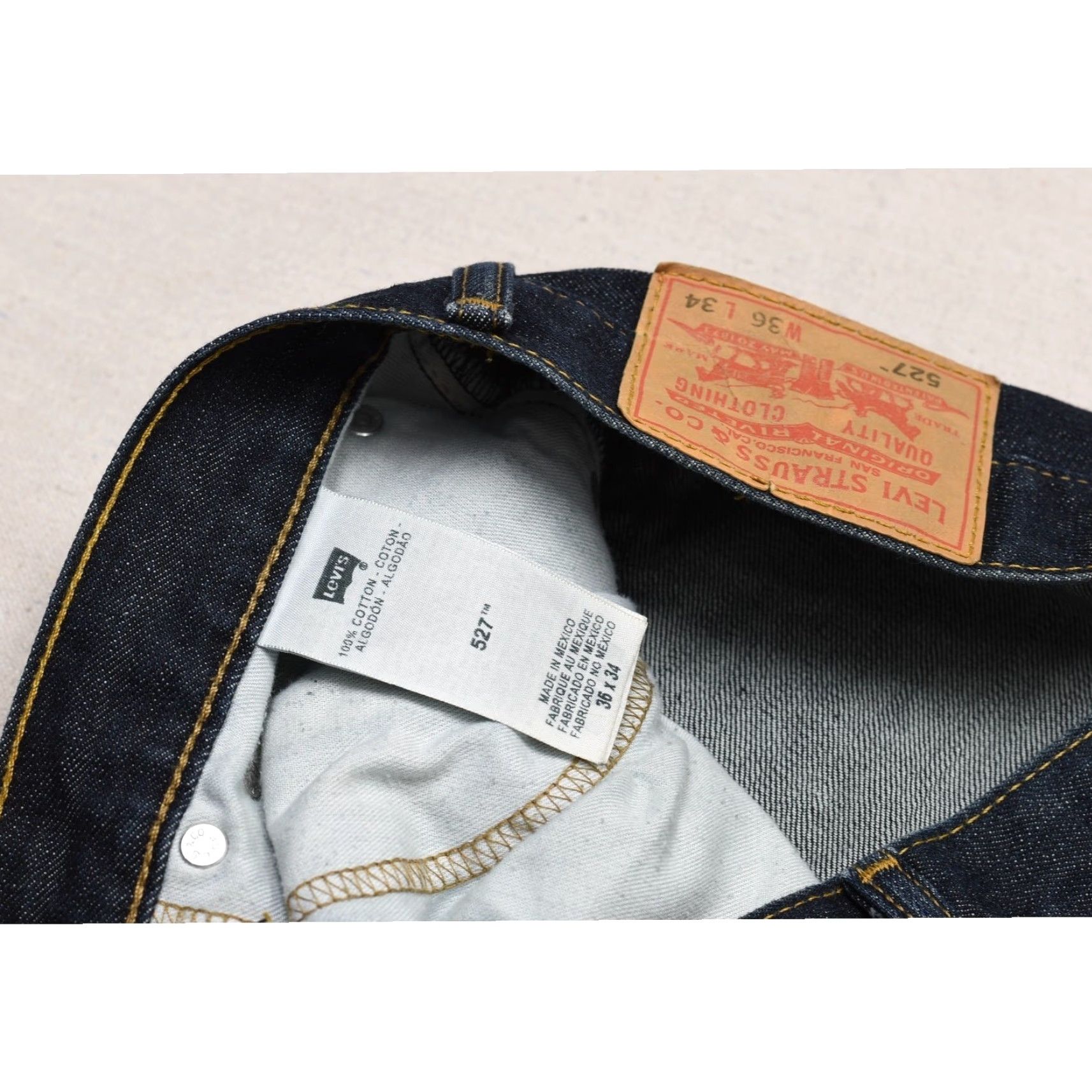 Levi's Levi's Jeans 527 Slim Bootcut Regular Size W36 L34 Dark Wash Mens Denim Cotton Zip 5-Pocket Size US 36 / EU 52 - 8 Thumbnail