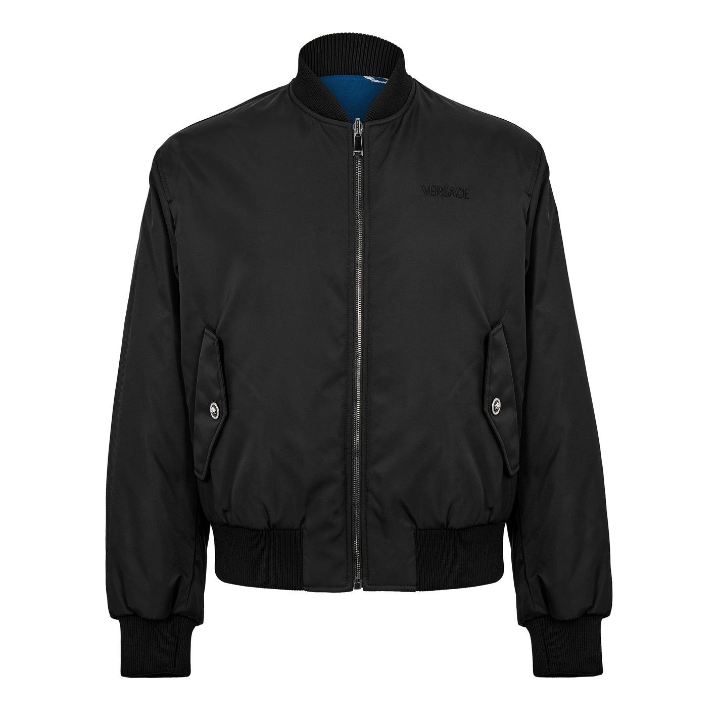 Versace o1g2r1mq0526 Reversible Bomber Jacket in Black Size US S / EU 44-46 / 1 - 1 Thumbnail