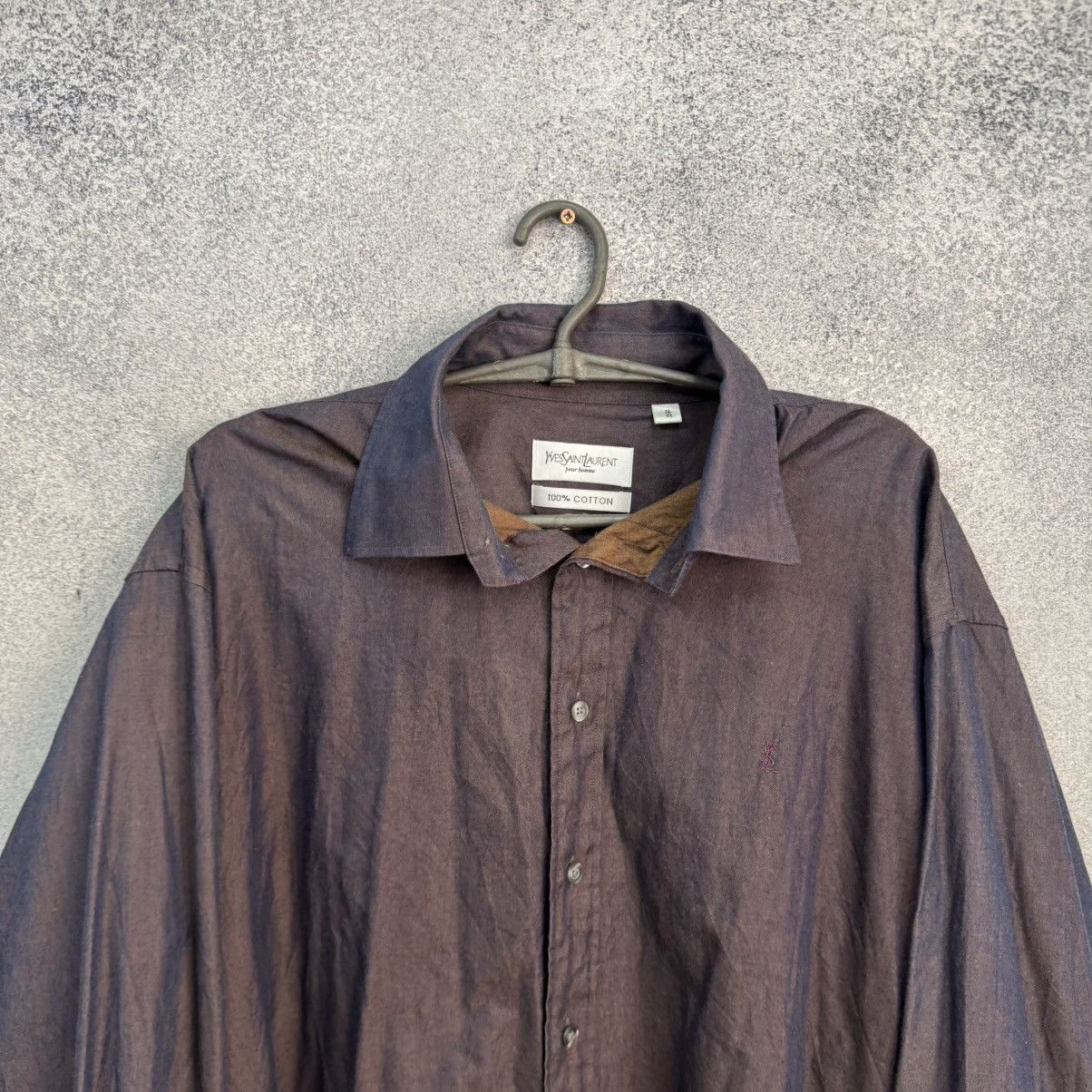 Yves Saint Laurent Vintage Yves Saint Laurent Shirt YSL Size US XL / EU 56 / 4 - 2 Thumbnail