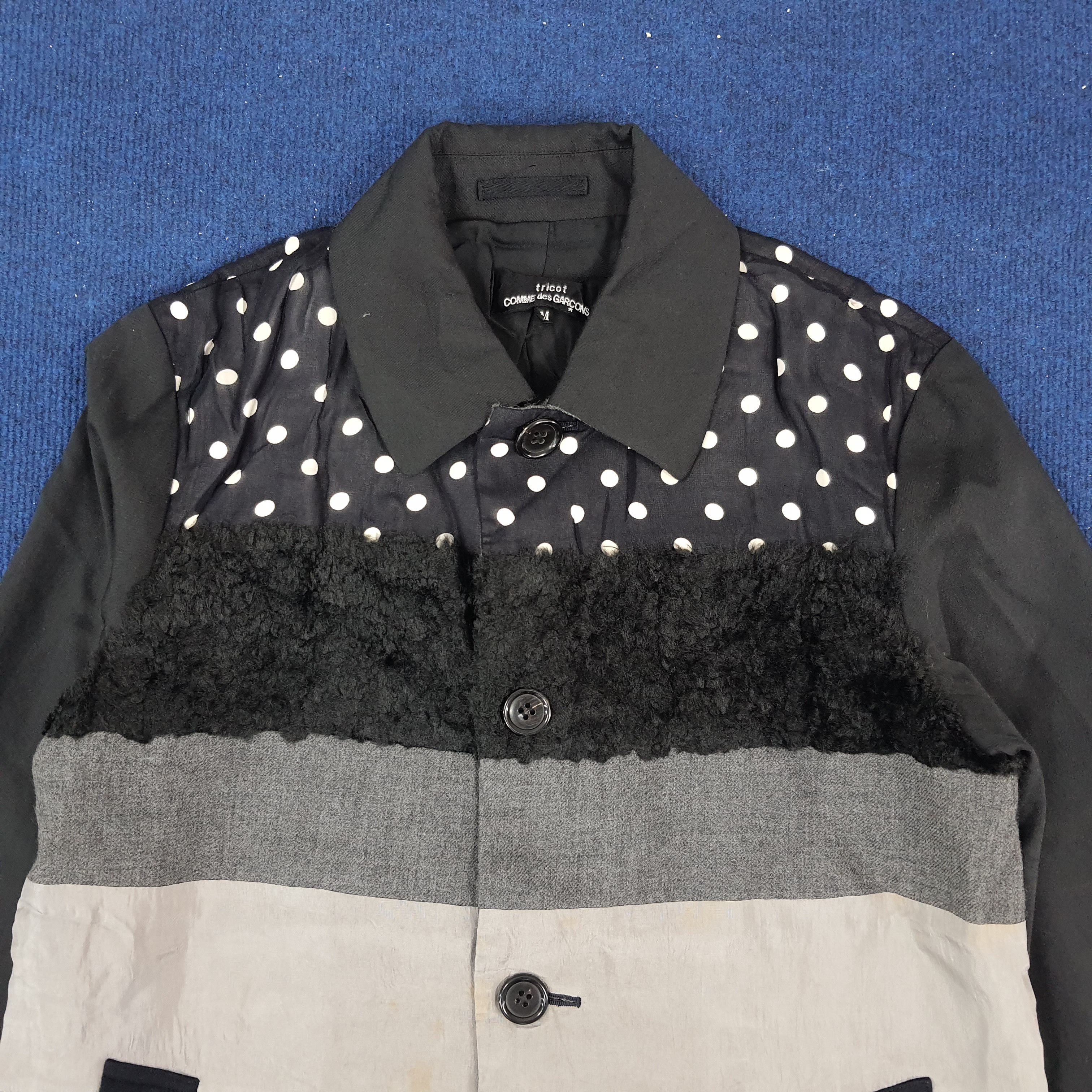 Comme des Garcons × Japanese Brand × Vintage Vintage Tricot Comme Des Garcons Japan Button Up Jacket Size US S / EU 44-46 / 1 - 2 Thumbnail