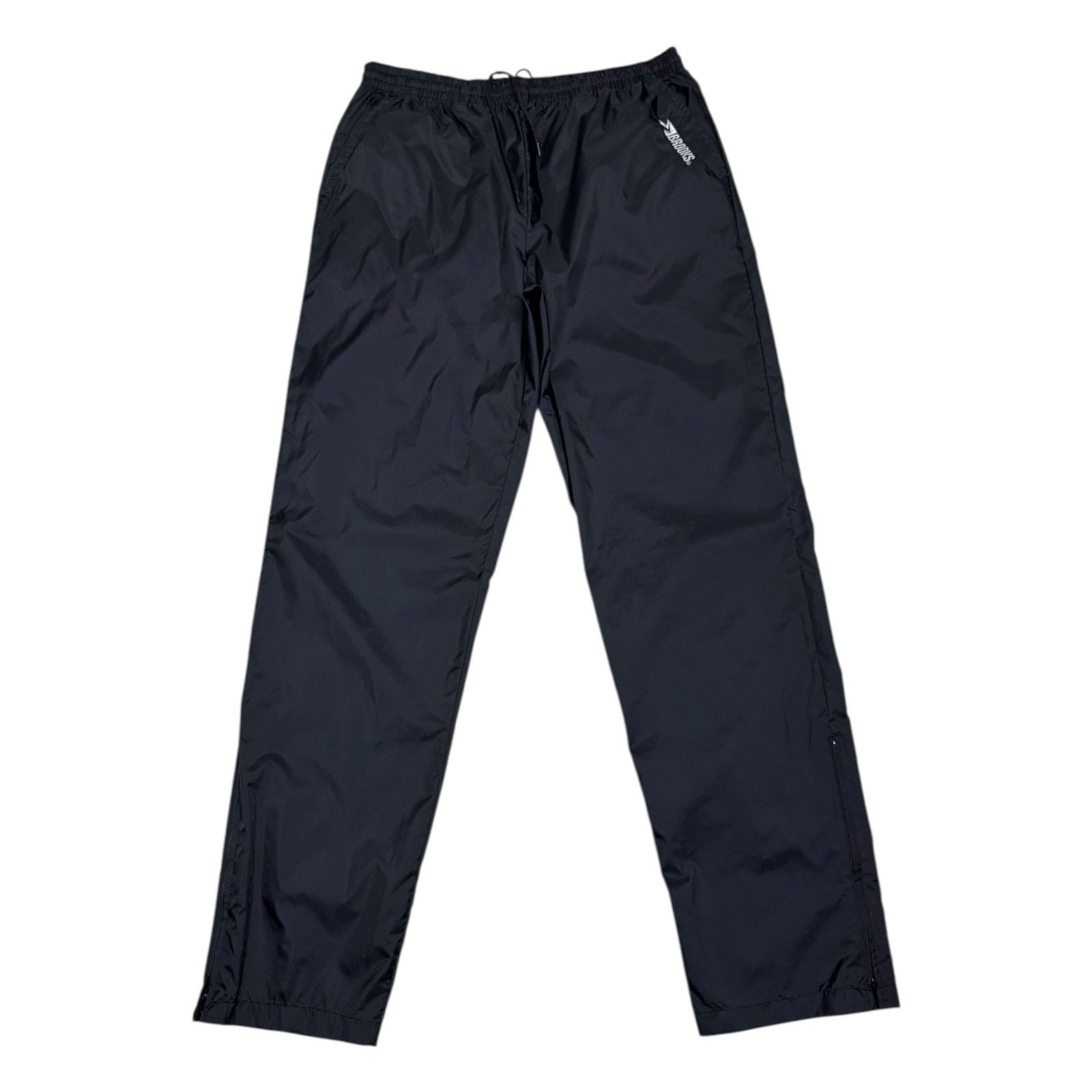 Brooks BROOKS Vintage 90s Black Splash Track Pants Mens Large Size US 34 / EU 50 - 1 Thumbnail