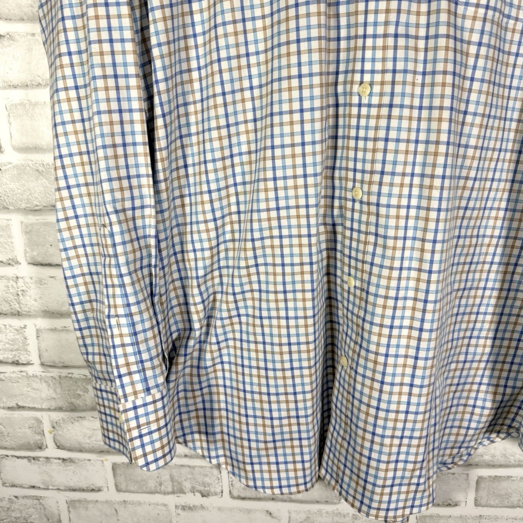 Peter Millar Peter Millar Checkered Long Sleeve Button-Down Shirt Mens XL Multicolor Shirt Size US XL / EU 56 / 4 - 3 Thumbnail