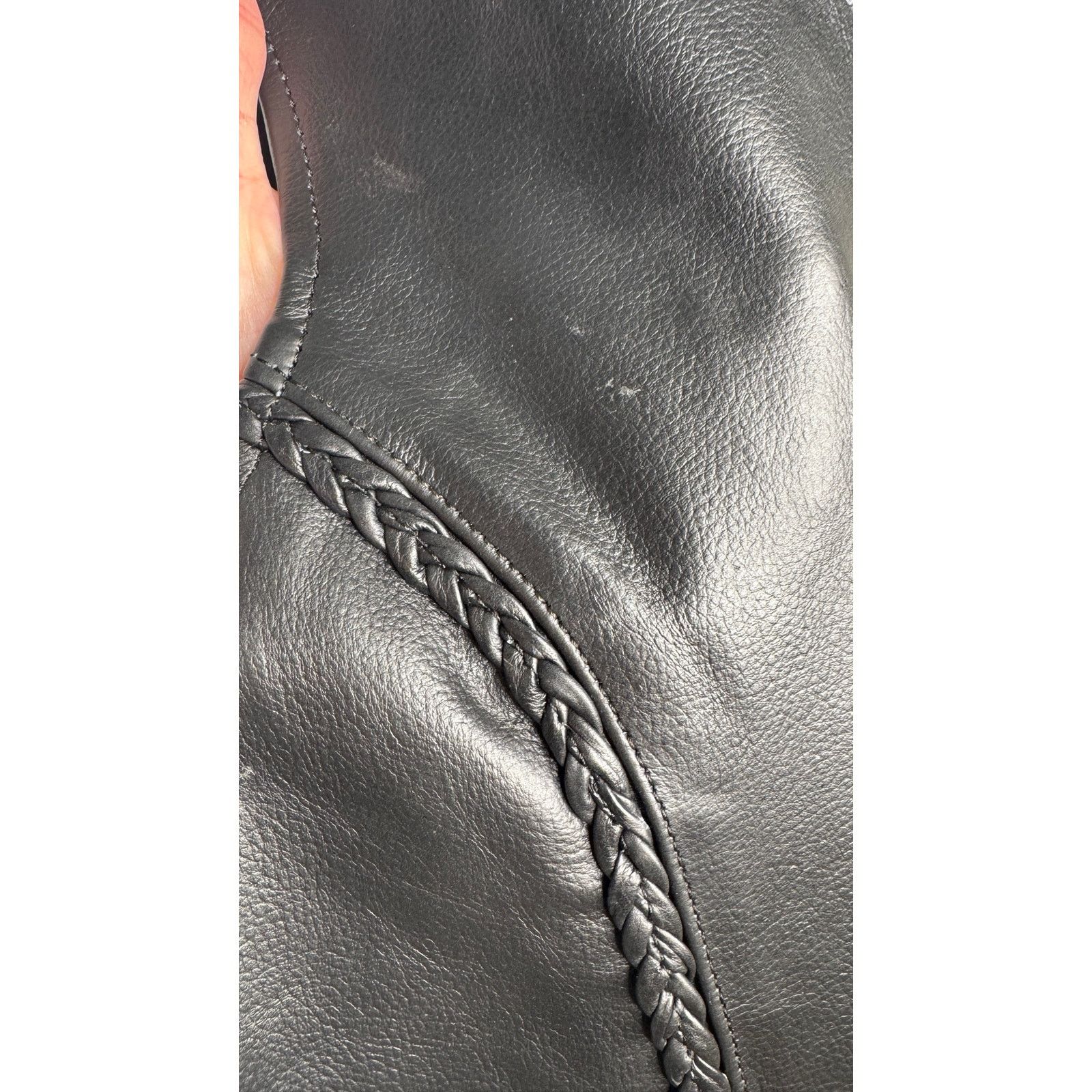 Xelement 1990s Xelement Black Leather Biker Vest Men’s XL NWT Size US XL / EU 56 / 4 - 8 Thumbnail