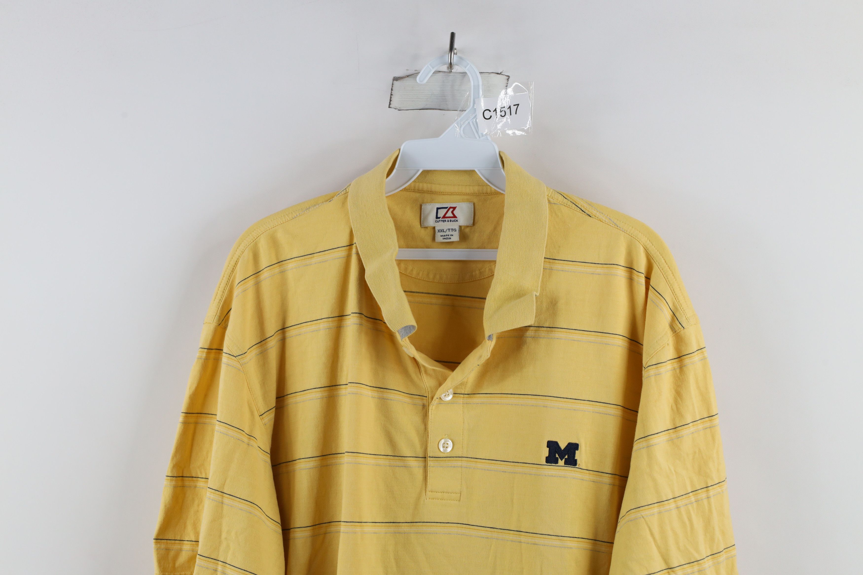 Vintage Vintage University of Michigan Collared Golf Polo Shirt Size US XXL / EU 58 / 5 - 2 Thumbnail