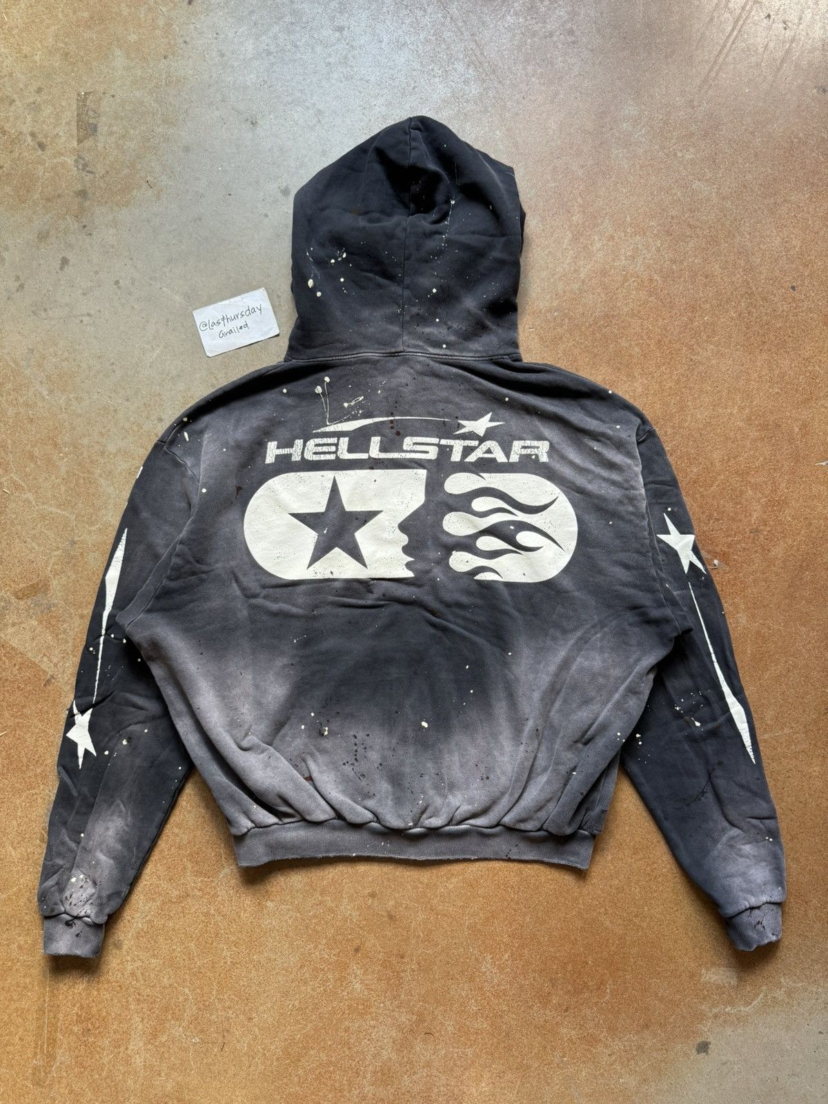 HELLSTAR HELLSTAR Studios Zip-Up Hoodie Black XL | Grailed