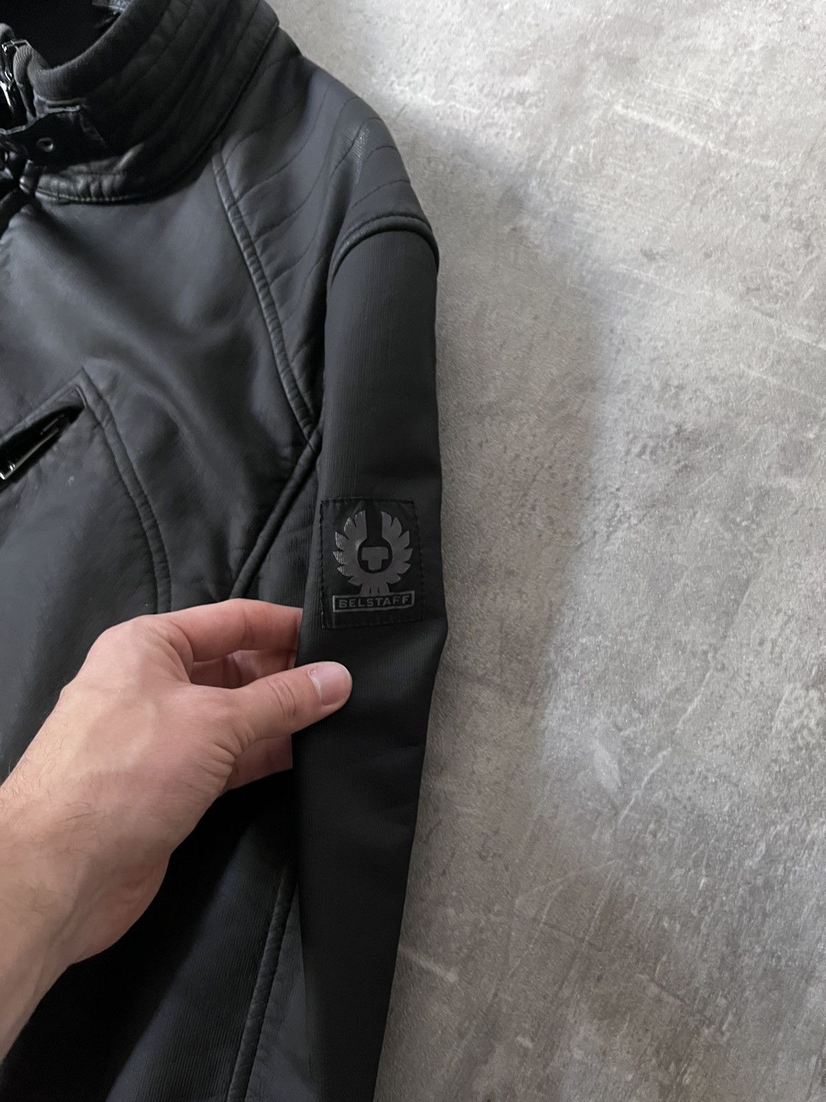 Belstaff Belstaff H Racer zip black jacket cotton polyurethane Size US XXL / EU 58 / 5 - 5 Thumbnail