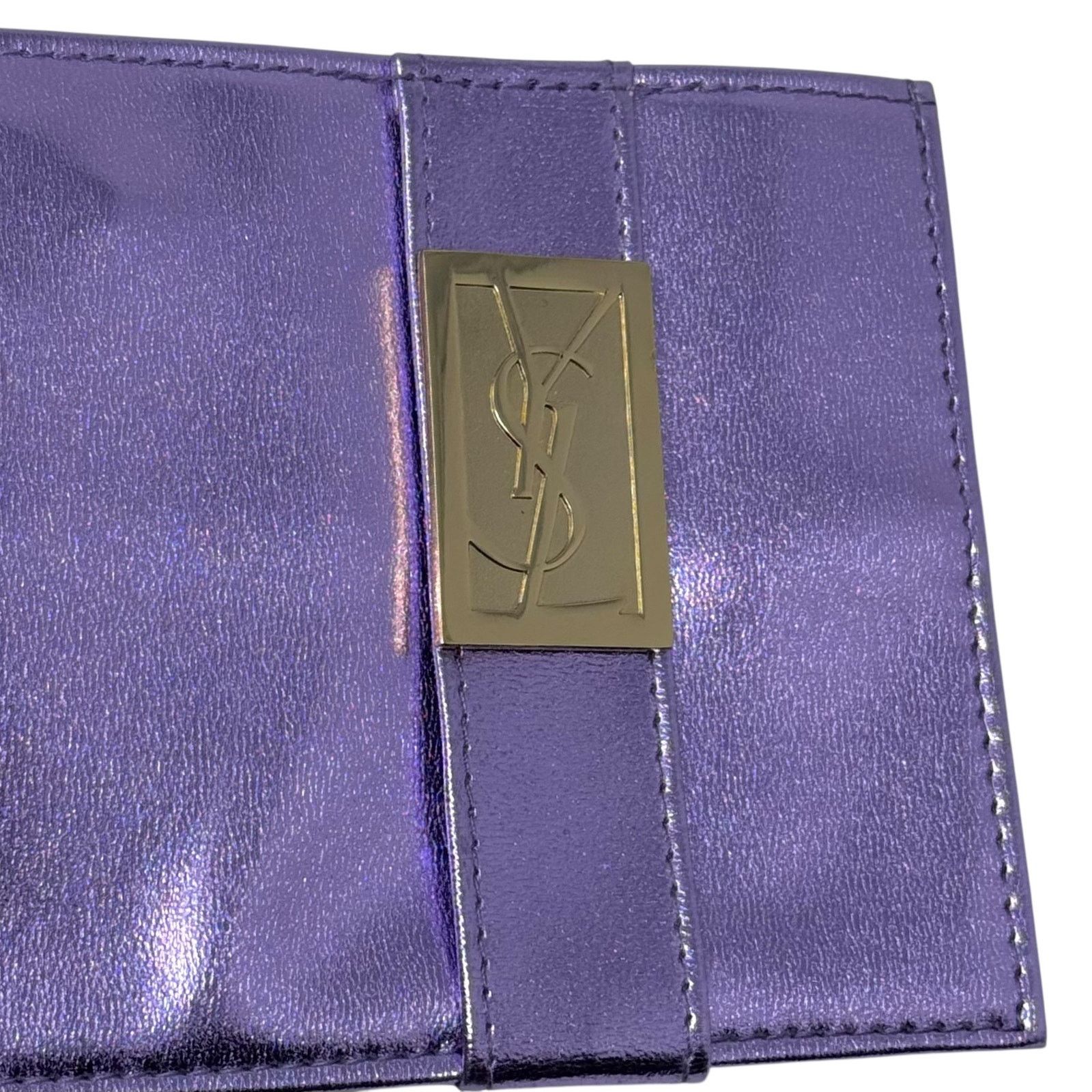 Saint Laurent Paris YSL Beaute Purple Long Wallet Size ONE SIZE - 2 Thumbnail