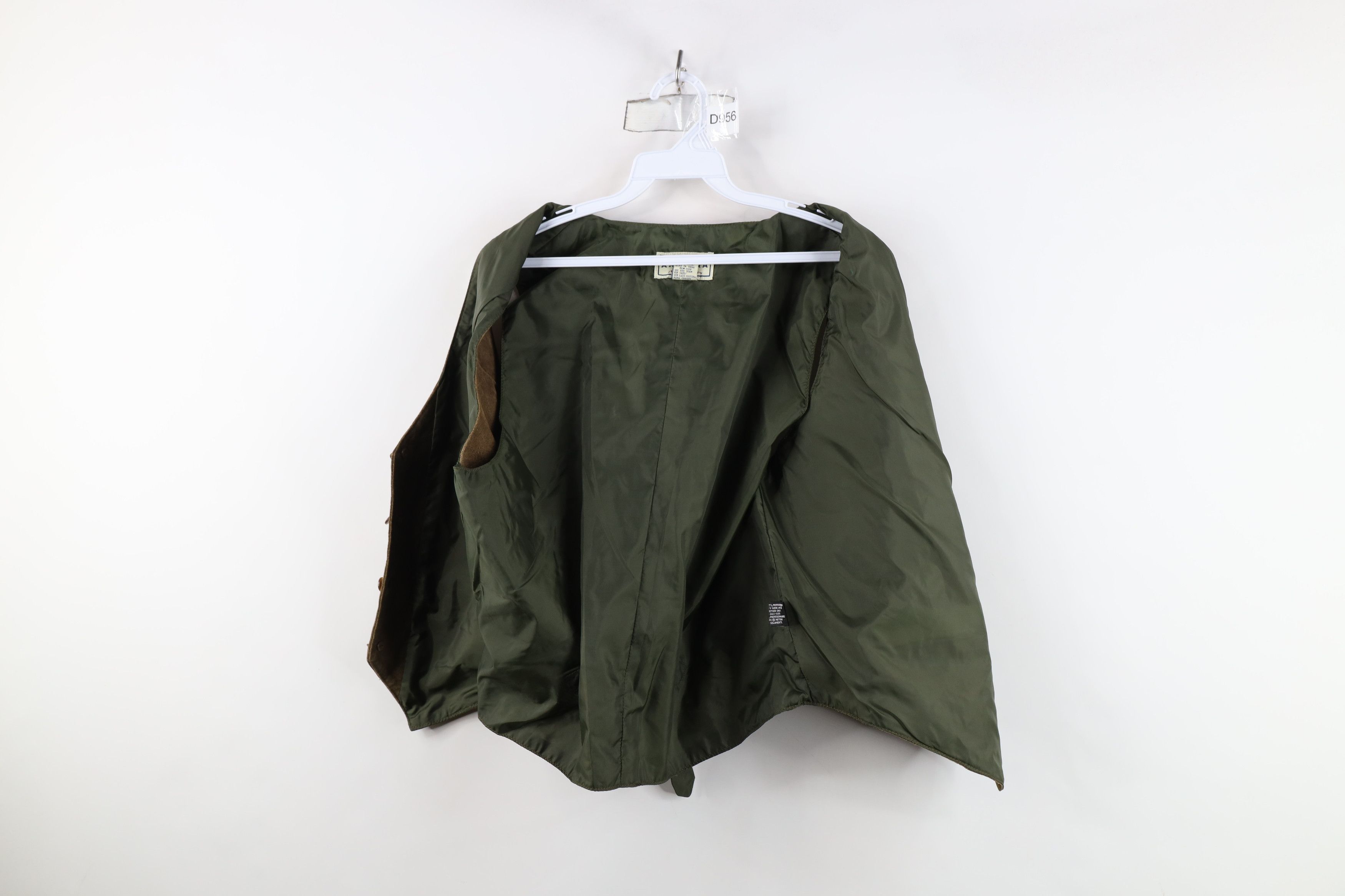 Vintage Vintage 90s Streetwear Buckle Back Suede Leather Vest Size US M / EU 48-50 / 2 - 8 Thumbnail