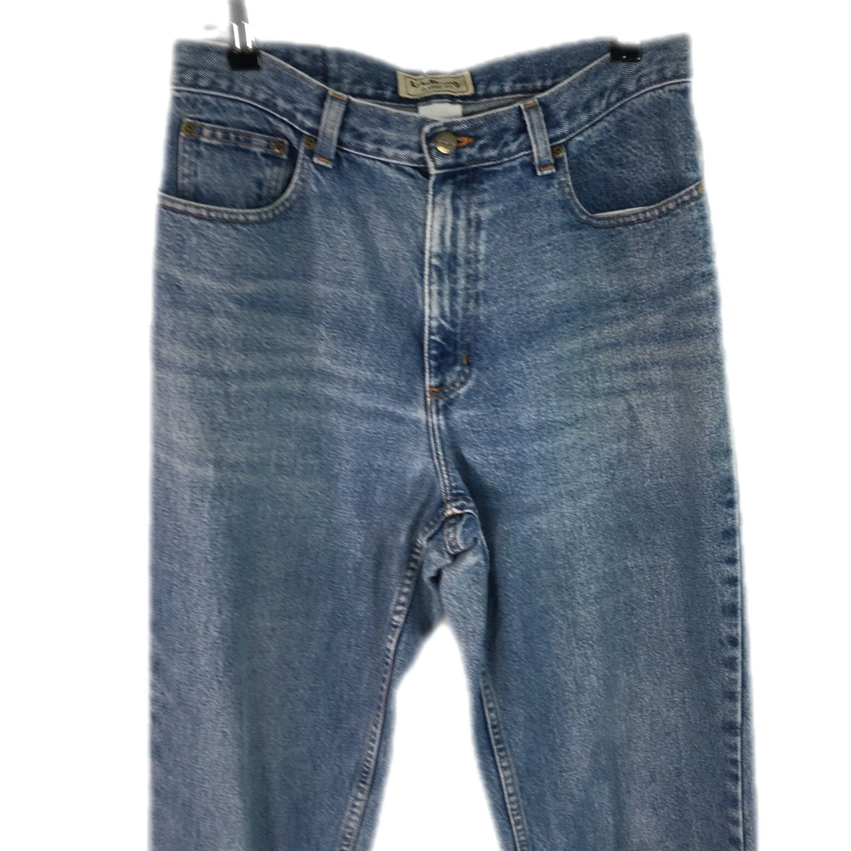 Vintage LL Bean Classic Fit Straight Jeans Womens Blue High Rise 30X30 Size 12 Denim 100% Cotton Regular Modern Classic Size 34" / US 12 / IT 48 - 3 Thumbnail