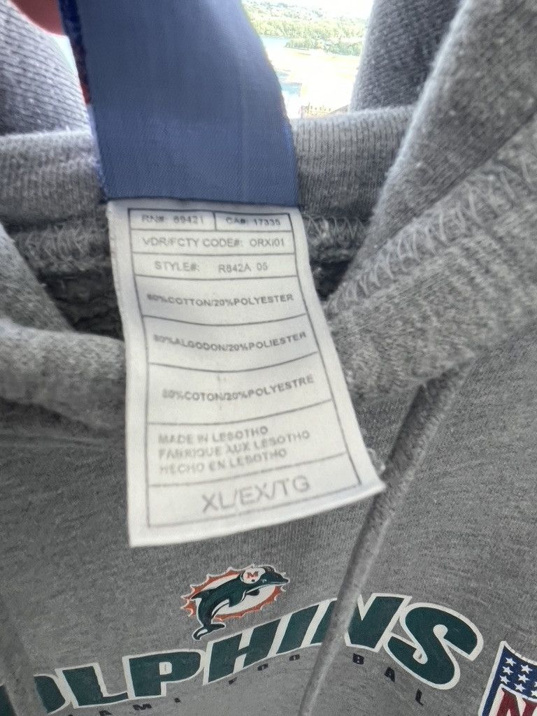 Reebok Vintage Miami Dolphins Hoodie Size US XL / EU 56 / 4 - 8 Thumbnail