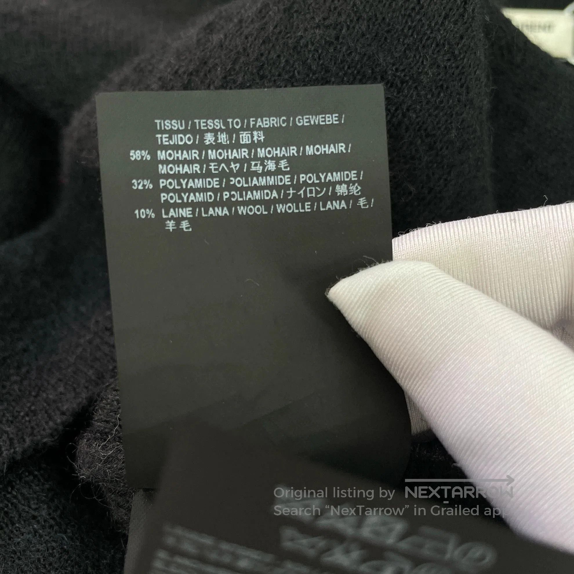 Saint Laurent Paris Black Tiger Head Print Long Sleeve Sweater. Size US S / EU 44-46 / 1 - 8 Thumbnail