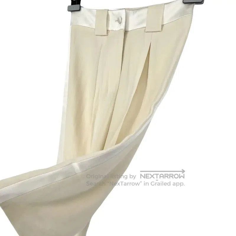 Yves Saint Laurent YSL Casual Wool Trousers in Beige . Size 23" - 3 Thumbnail