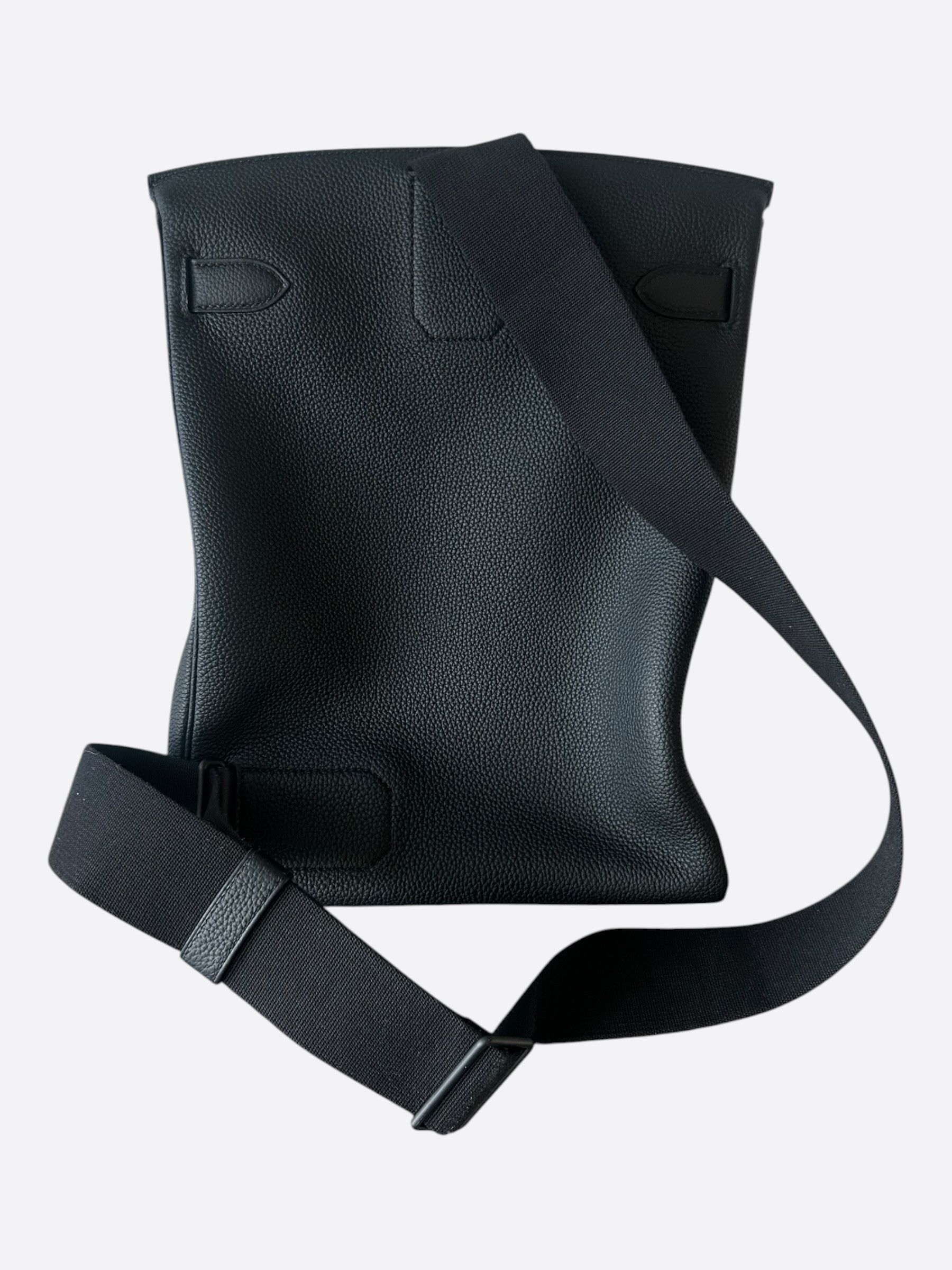 Hermes Hermes So Black Togo HAC A Dos GM Backpack Size ONE SIZE - 3 Thumbnail