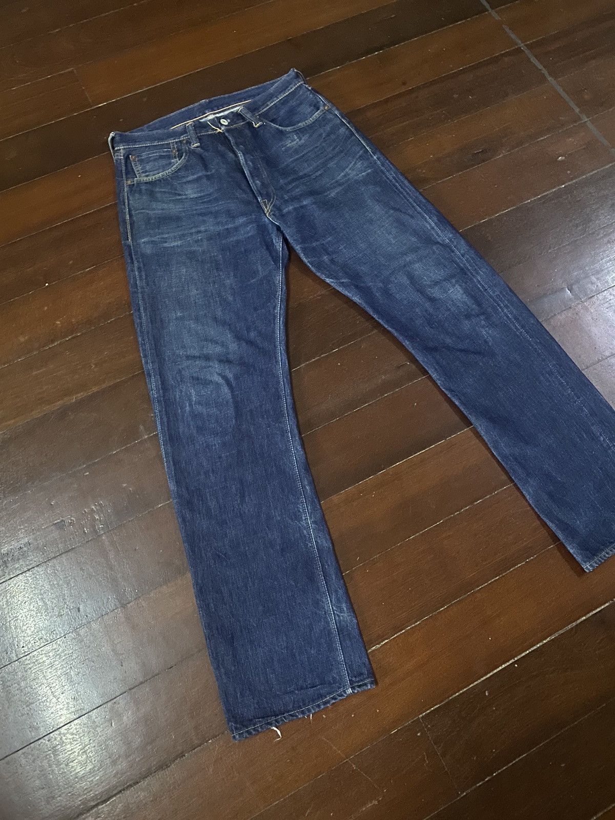 Warehouse Warehouse 1003XX Jeans Buffalo Patch Vintage Distressed B-1 Size US 34 / EU 50 - 9 Thumbnail