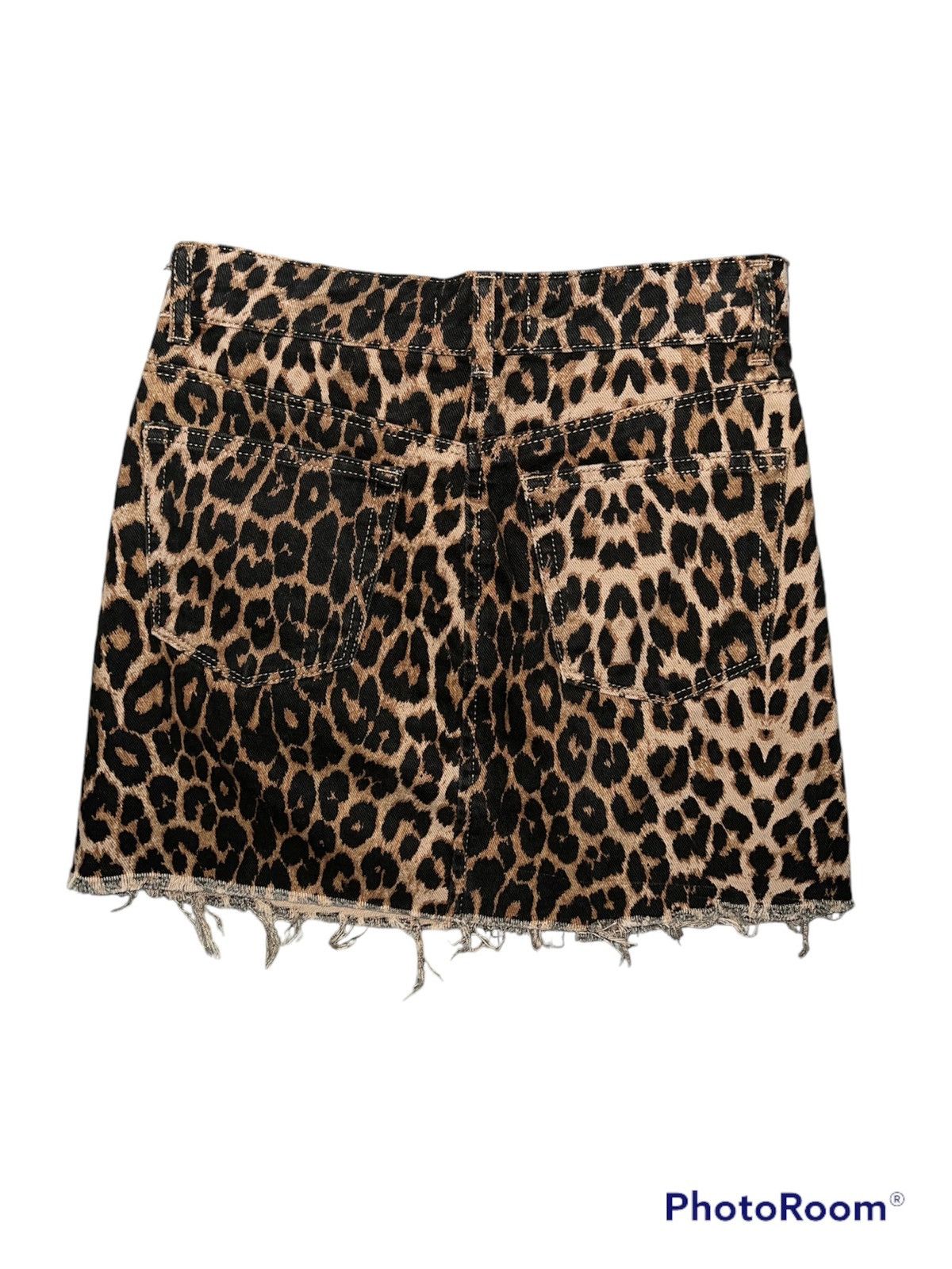 Seditionaries Zara leopard distressed mini skirt 🐆 Size 26" / US 2 / IT 38 - 2 Thumbnail
