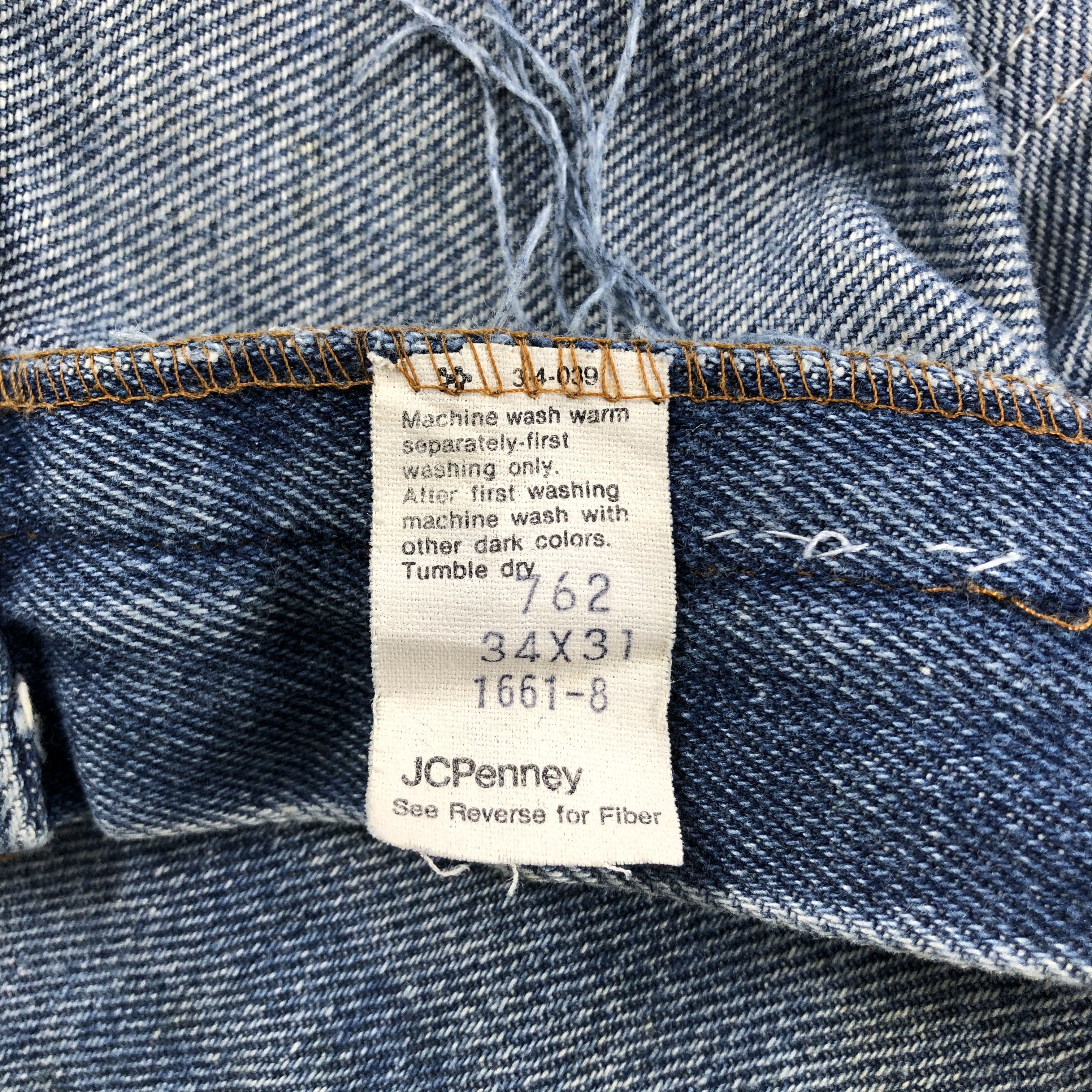 Vintage Vintage 80s Jc Penney Jeans-JM1206 Size US 34 / EU 50 - 9 Thumbnail