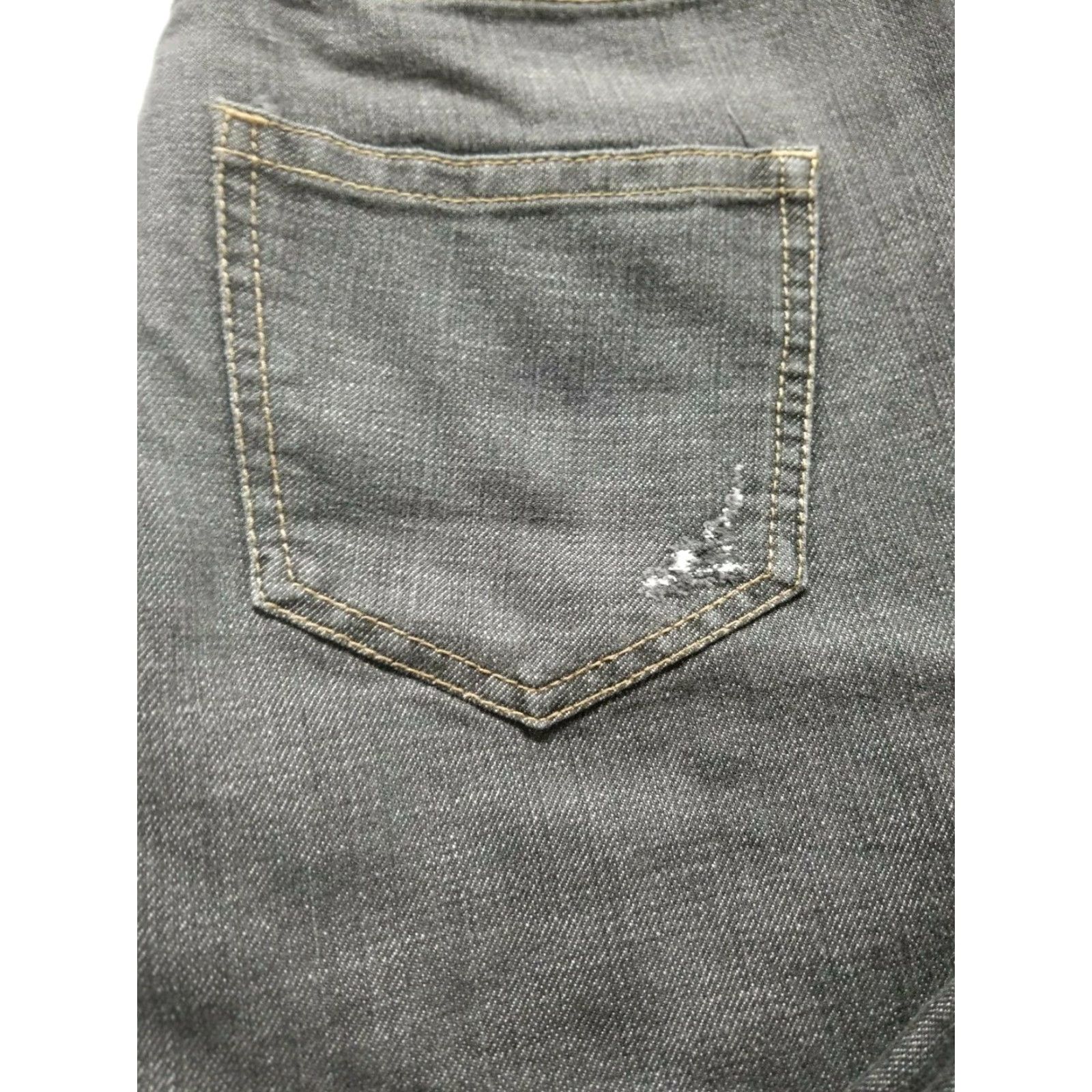 Vintage CHICOS Platnium Jeans Gray Size 0 Regular 12 Distressed Size 34" / US 12 / IT 48 - 6 Thumbnail