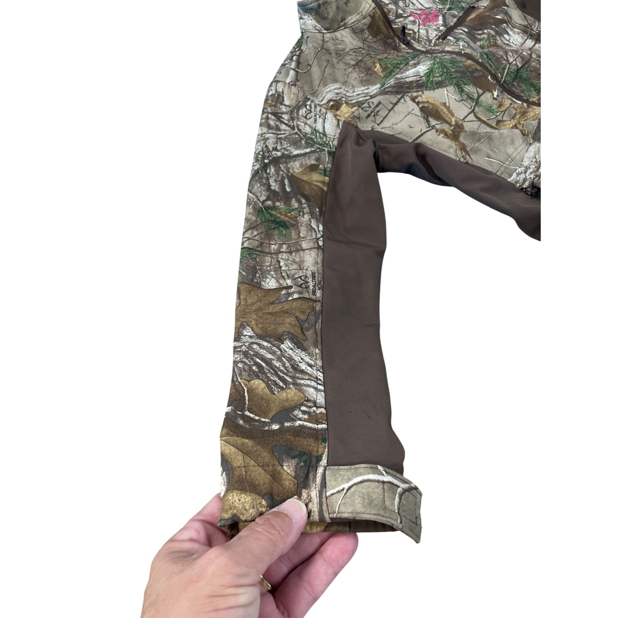 Realtree Realtree Womens Xtra Camo Full Zip Jacket With Pink Logo Siz Size L / US 10 / IT 46 - 2 Thumbnail
