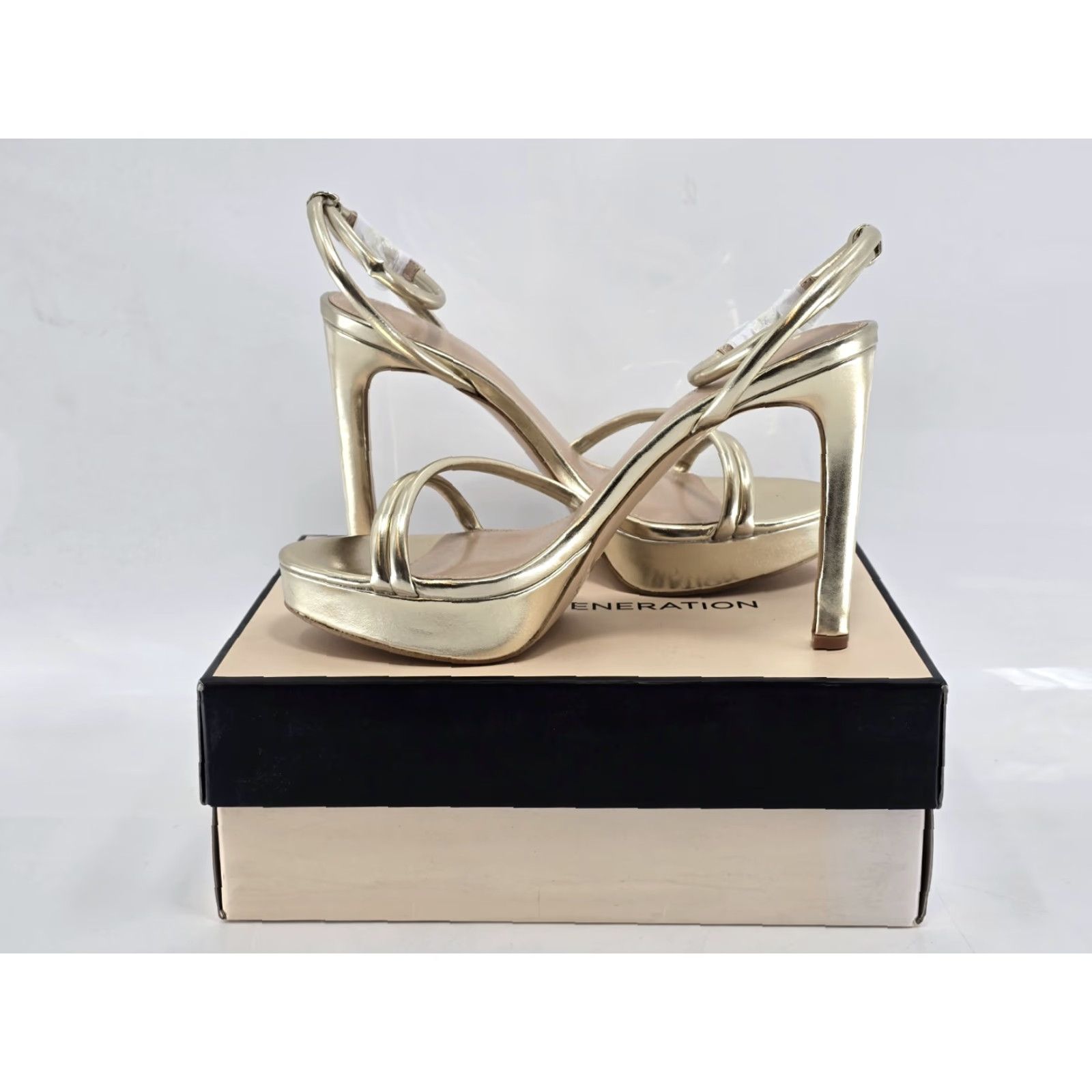 BCBGeneration BCBGeneration Kendi Platform Sandal - Size 9 M - Color Platino - New In Box Size US 9 / IT 39 - 5 Thumbnail
