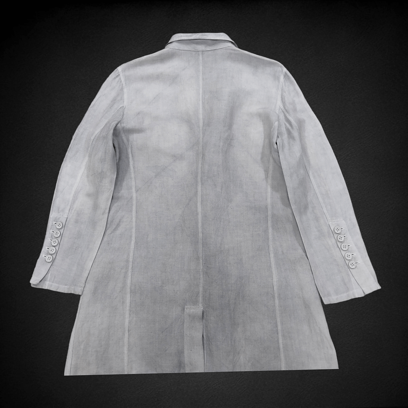 Mostly Heard Rarely Seen × Yohji Yamamoto NOCTURNE #22 C SHARP MINOR Light Trench Coat Jacket Size S / US 4 / IT 40 - 18 Thumbnail