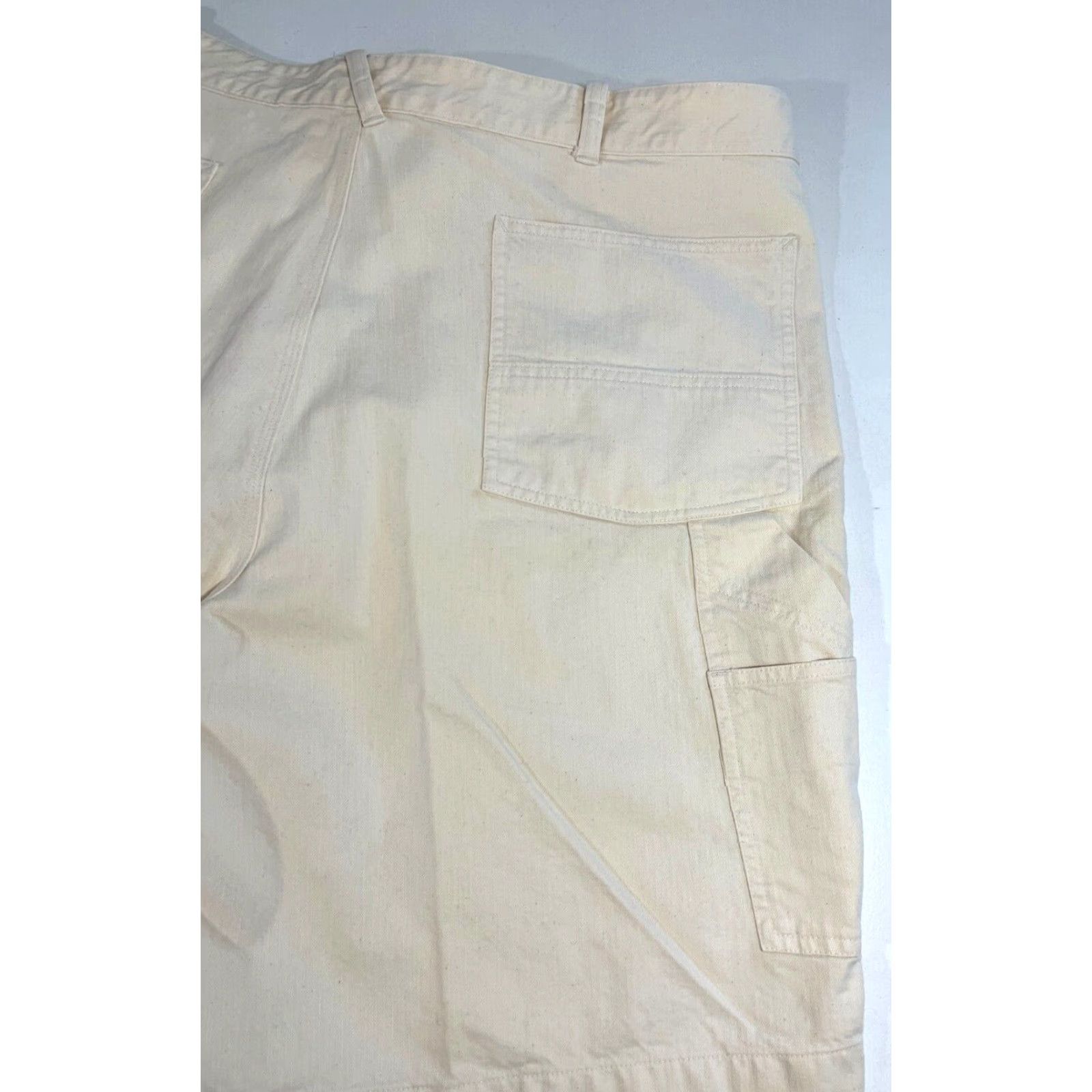 Polo Ralph Lauren Polo Ralph Lauren Men'S Carpenter Shorts 10" Sz 42 Off-White 90s Vintage Cotton Canvas Casual 42 Mens Size US XL / EU 56 / 4 - 5 Thumbnail