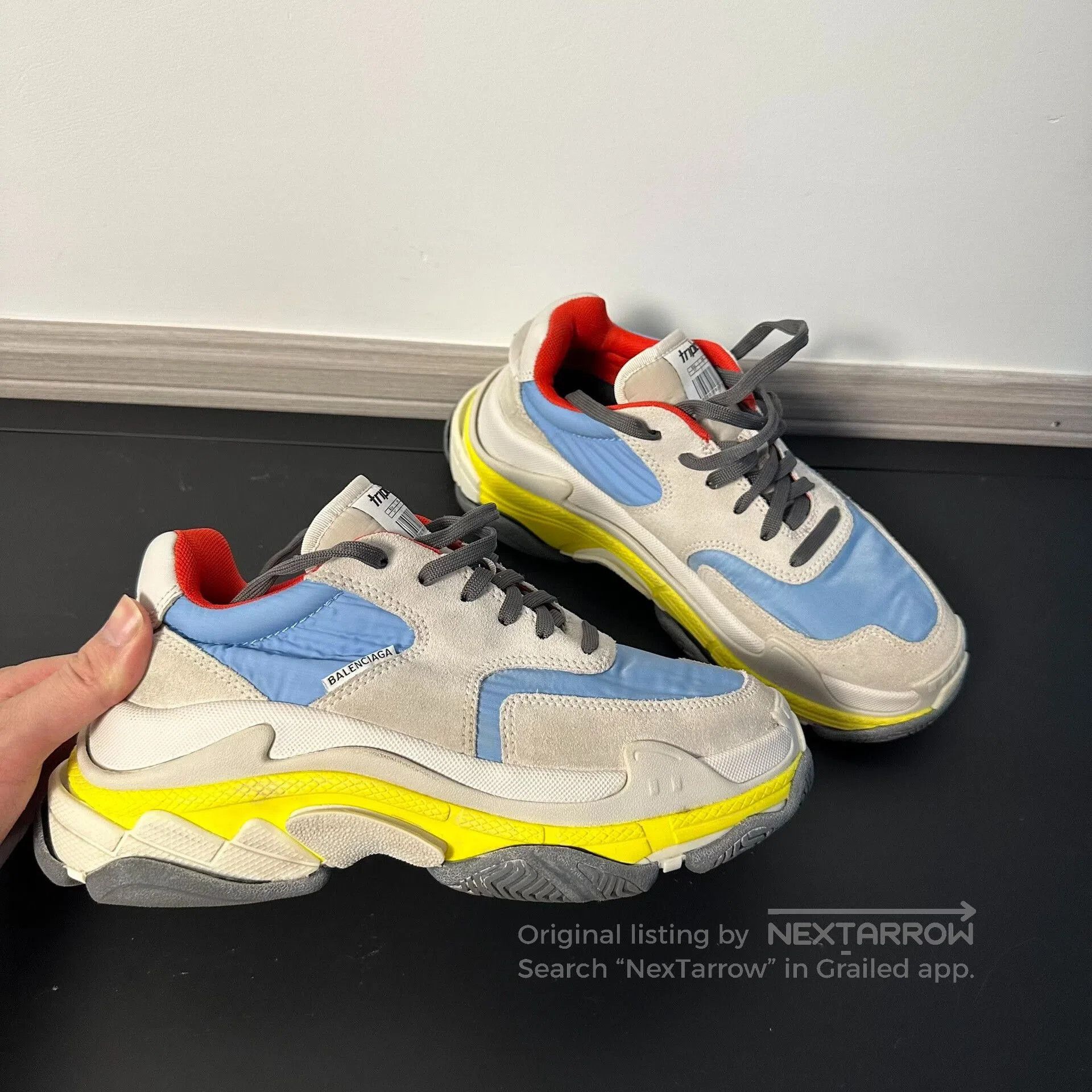 Balenciaga balenciaga triple s sneakers blue yellow size 37. Size US 6 / EU 39 - 3 Thumbnail