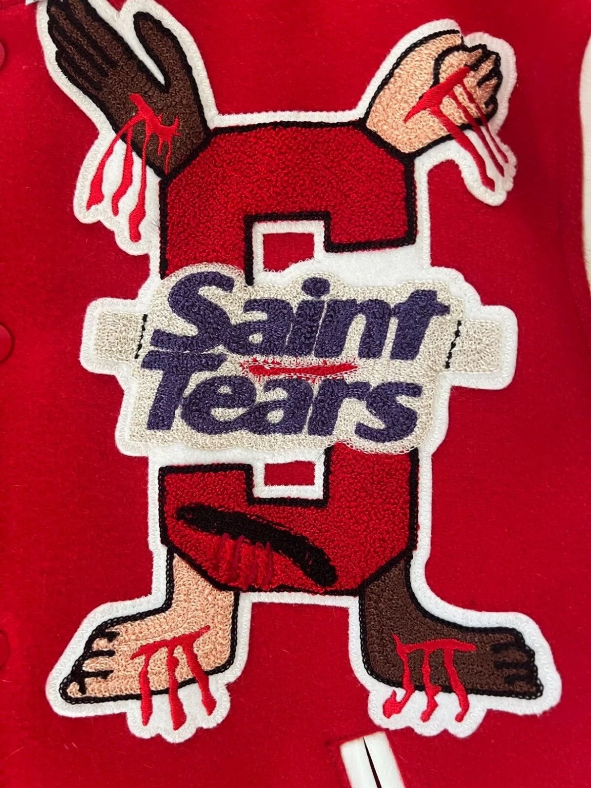 DENIM TEARS × Saint Michael Saint Michael Denim Tears Leather Varsity Size US S / EU 44-46 / 1 - 6 Thumbnail