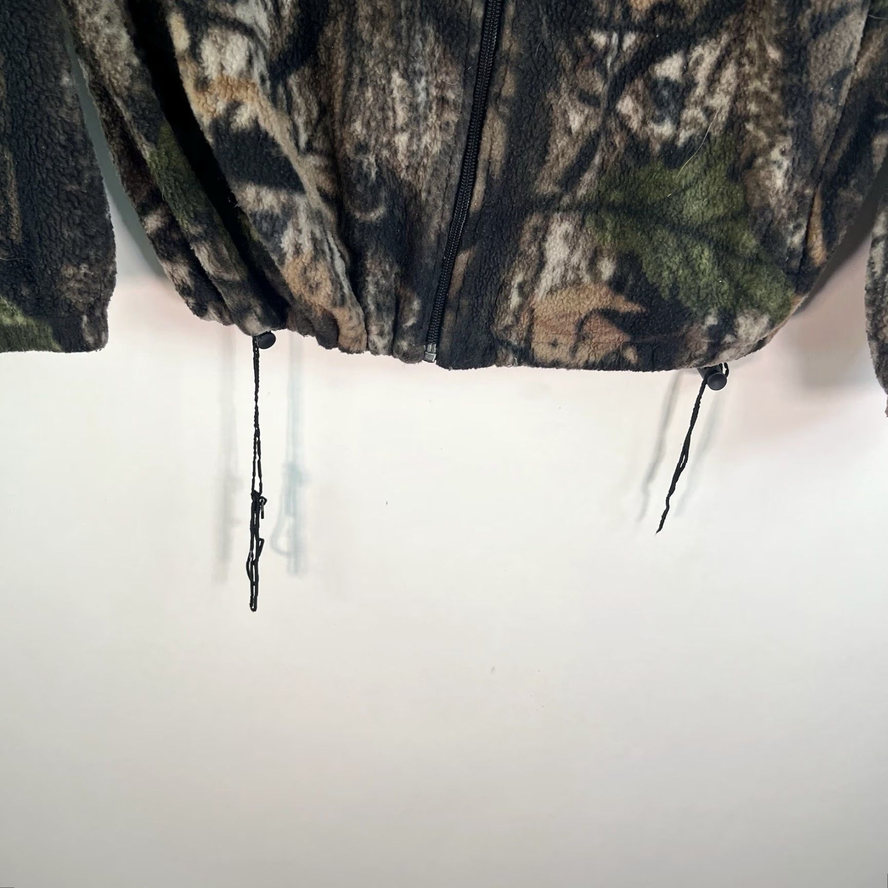Vintage Woods"n Trail Full Zip Fleece Camouflage Jacket Mens M Green Fall Casual Military Jacket Size US M / EU 48-50 / 2 - 2 Thumbnail
