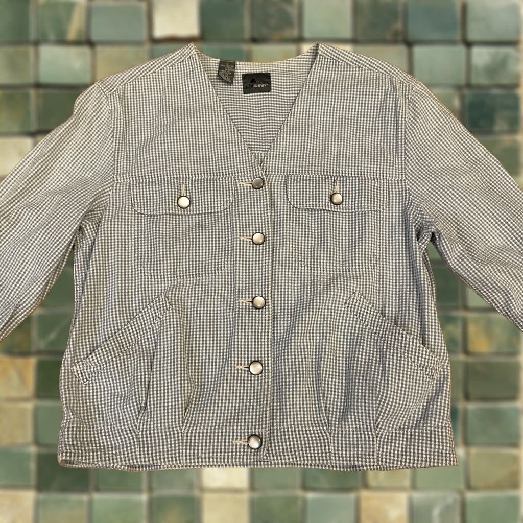 Vintage VINTAGE LizWear Jacket Coat S Boho Cotton Blue S Adults Womens Girls Mens Size S / US 4 / IT 40 - 1 Thumbnail