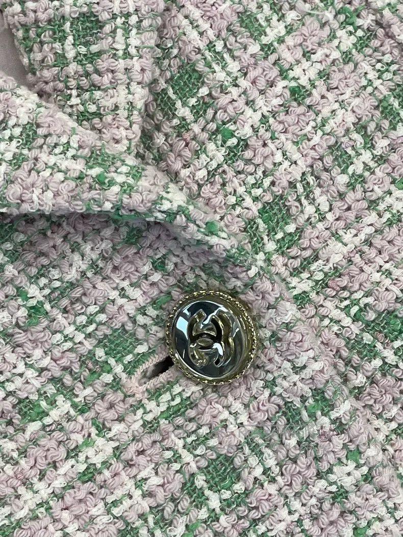 Chanel Chanel 21S spring and summer pink and green mixed colour b Size XS / US 0-2 / IT 36-38 - 3 Thumbnail