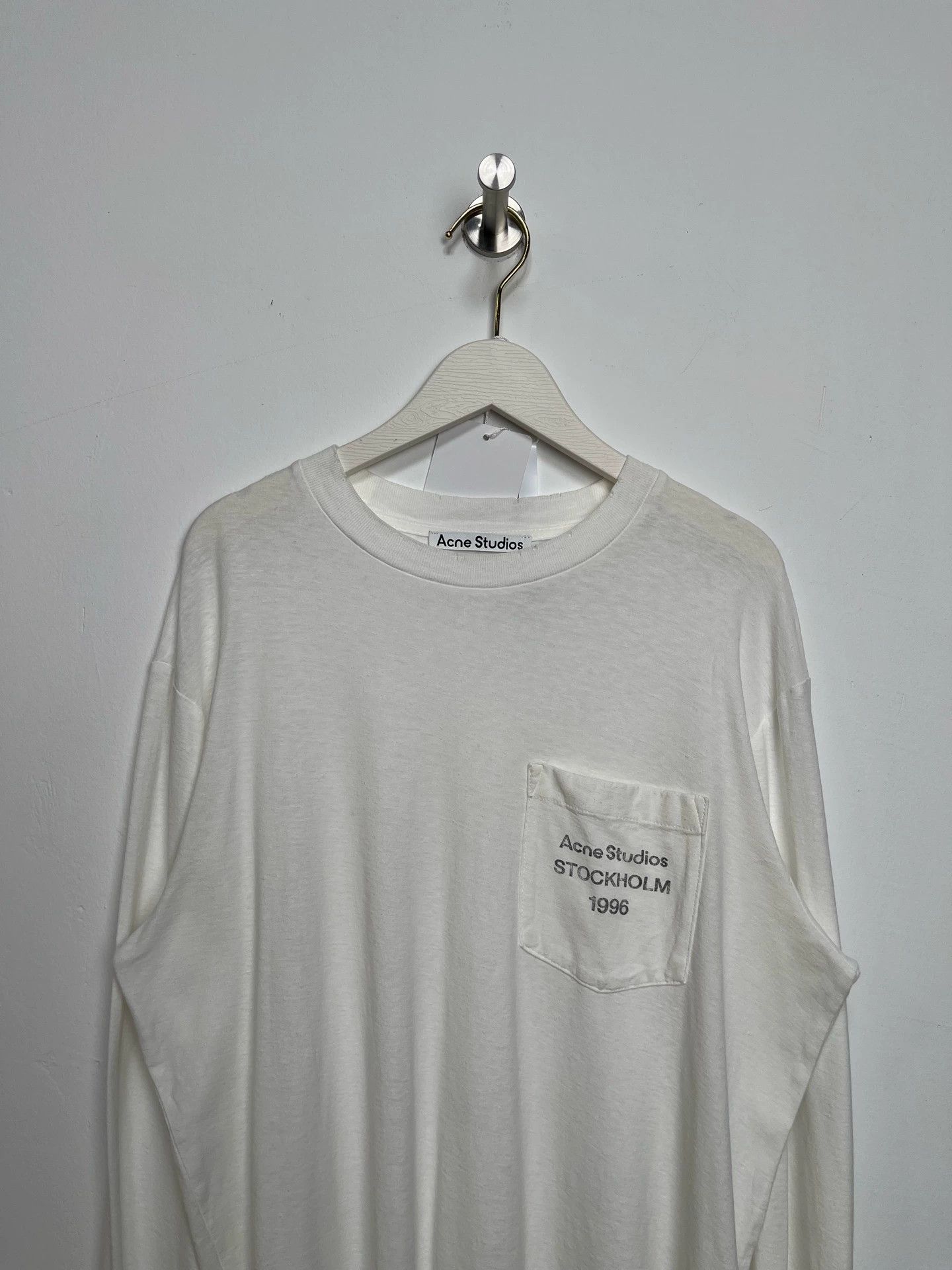 Acne Studios Acne Studios Washed 1996 Pocket Print Logo LS Size US XS / EU 42 / 0 - 3 Thumbnail