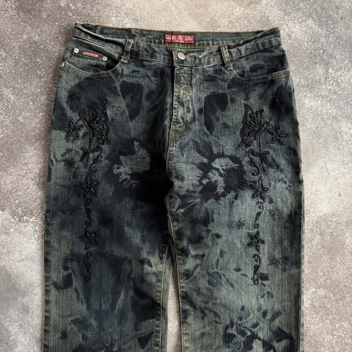 If Six Was Nine × Japanese Brand Amazing Vintage Avant-Garde Washed Jeans Size US 31 - 3 Thumbnail