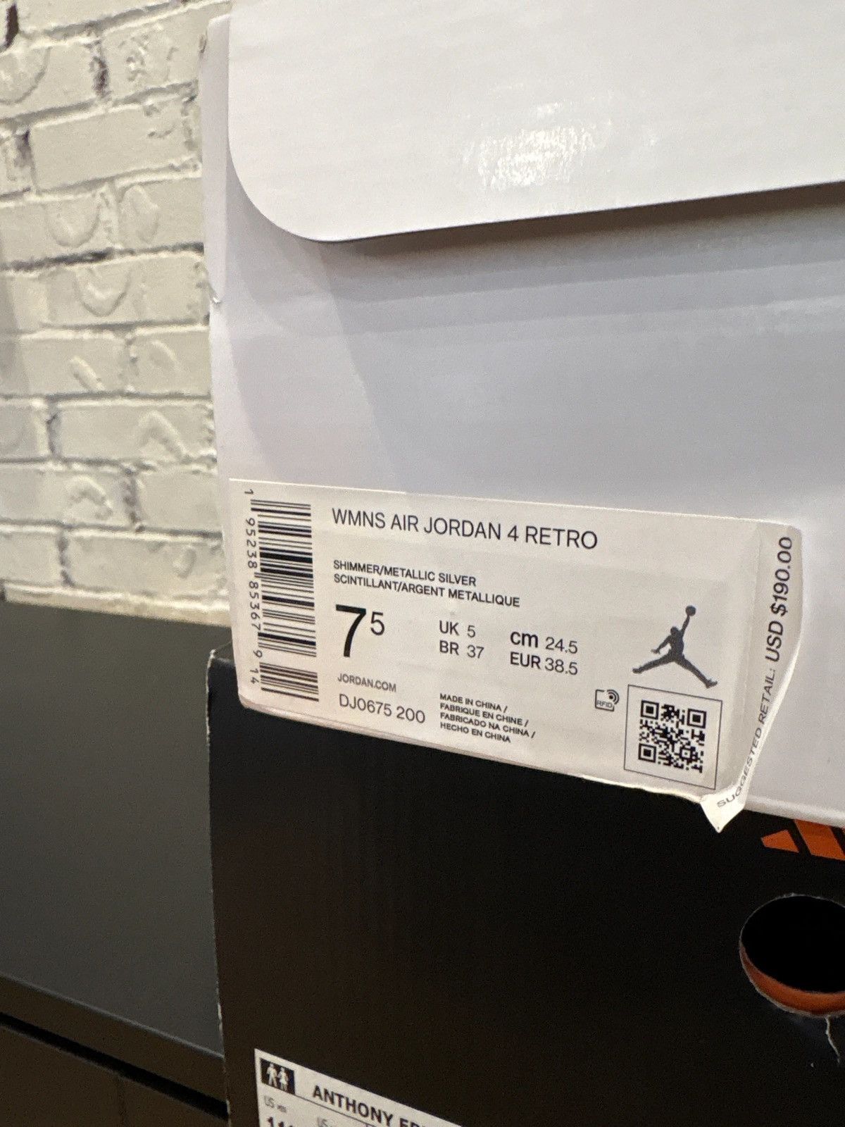 Jordan Brand Jordan 4 Retro Shimmer Clean OG Size 7.5W/6M Size US 7.5 / IT 37.5 - 5 Thumbnail