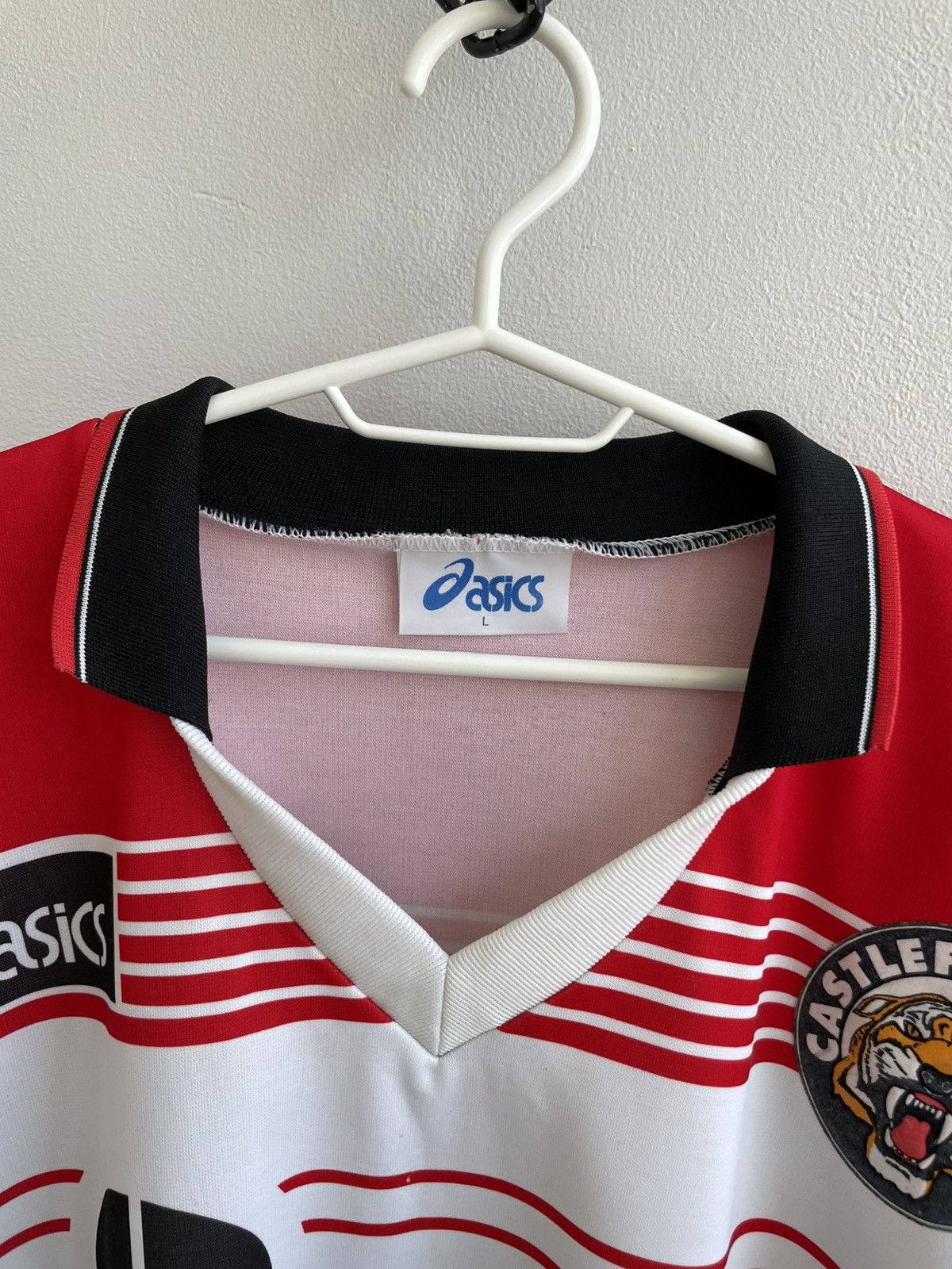 Asics Castleford Tigers 1995 1996 Premiership Rugby Jersey Shirt Size US L / EU 52-54 / 3 - 11 Thumbnail