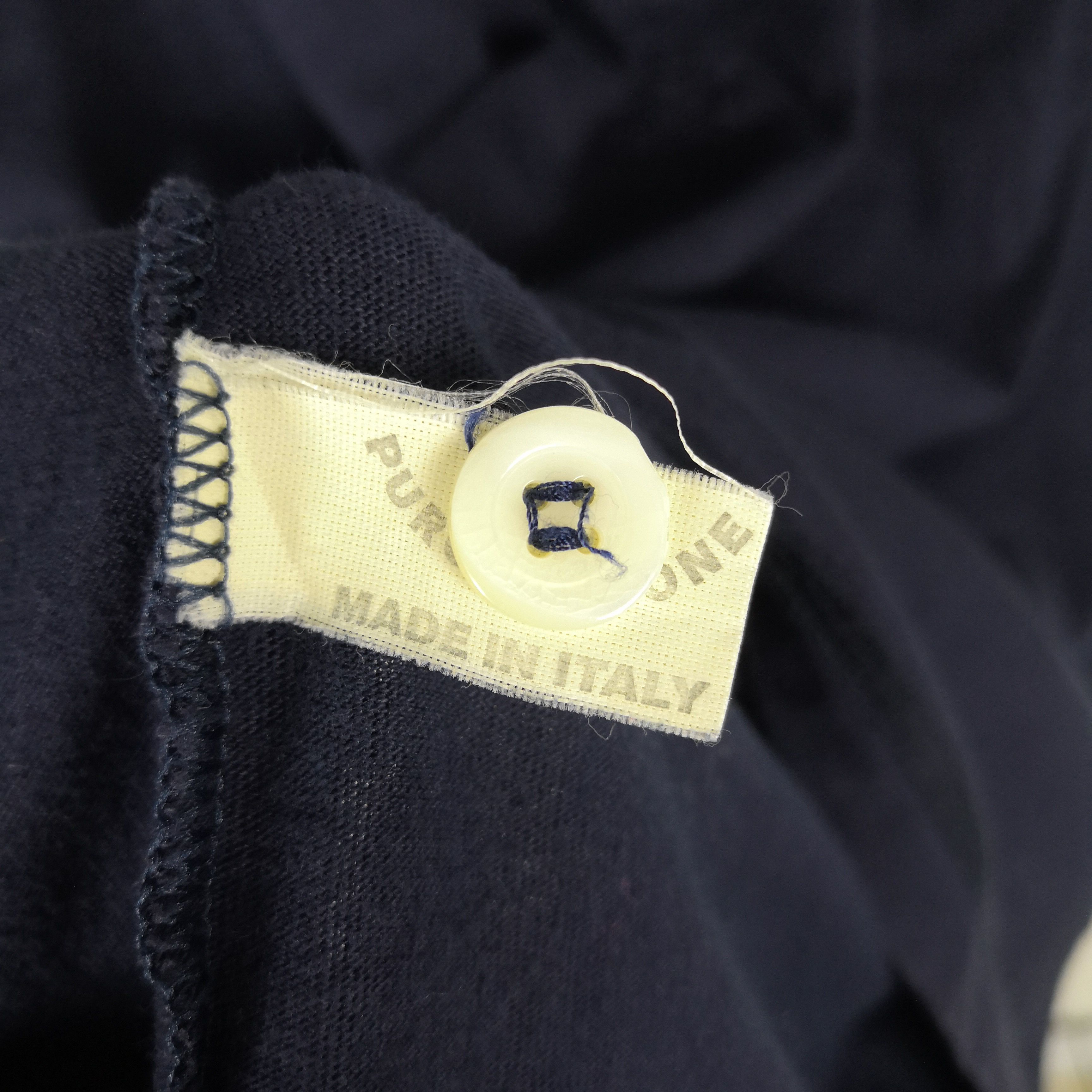 Designer × Vintage Vintage 70s T-Shirt Italian Designer 4 Buttons Up Tees Size US S / EU 44-46 / 1 - 7 Thumbnail