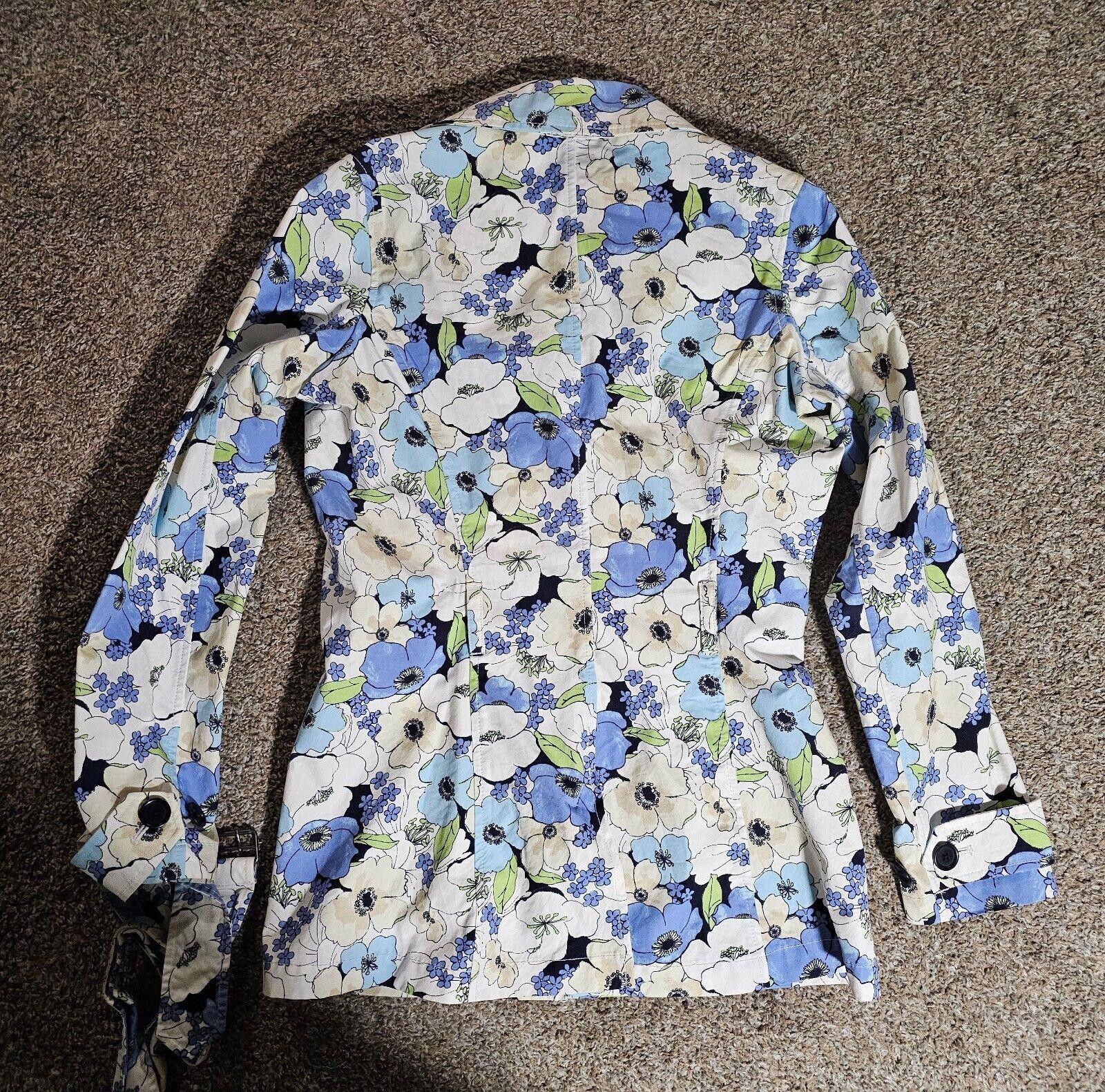 Eddie Bauer Eddie Bauer floral belted blazer jacket 4 Button S Size S / US 4 / IT 40 - 10 Thumbnail