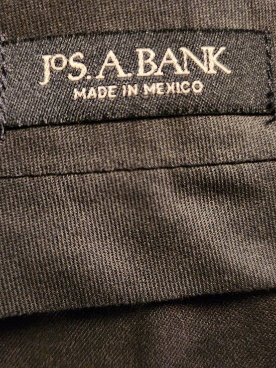 Jos. A. Bank Jos.a.bank men's multicolor 100%wool dress pants size: 38/32 Size 38R - 4 Thumbnail