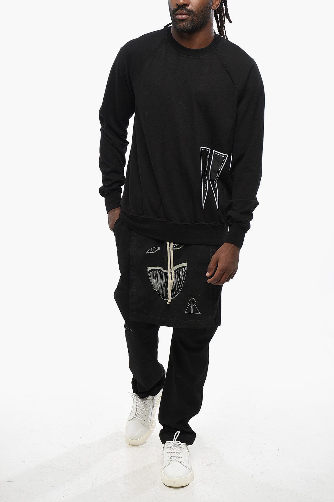 Rick Owens og1mm1025 Crewneck T-Shirt in Black Size US M / EU 48-50 / 2 - 4 Thumbnail